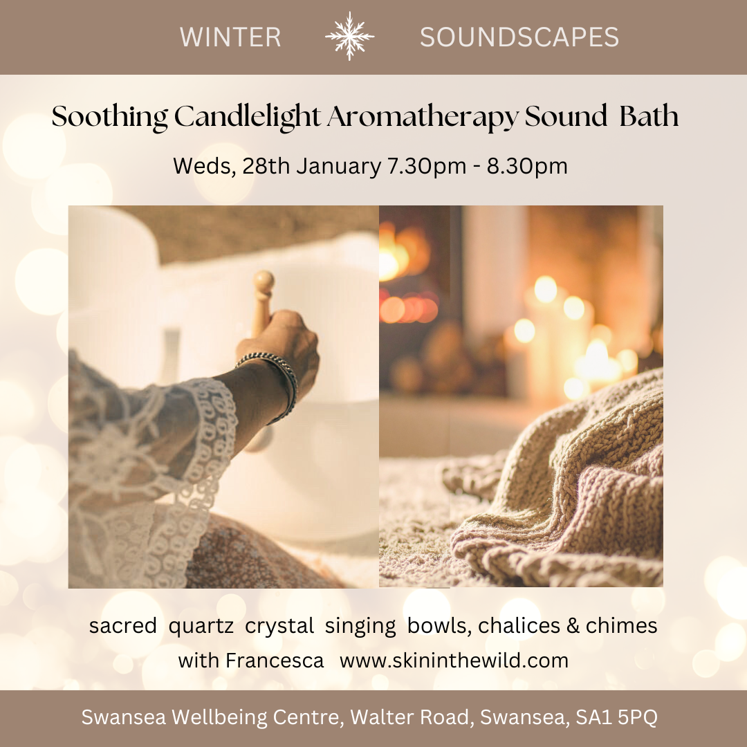 Soothing Candlelight Aroma Sound Bath, Weds 28th Jan 7.30pm