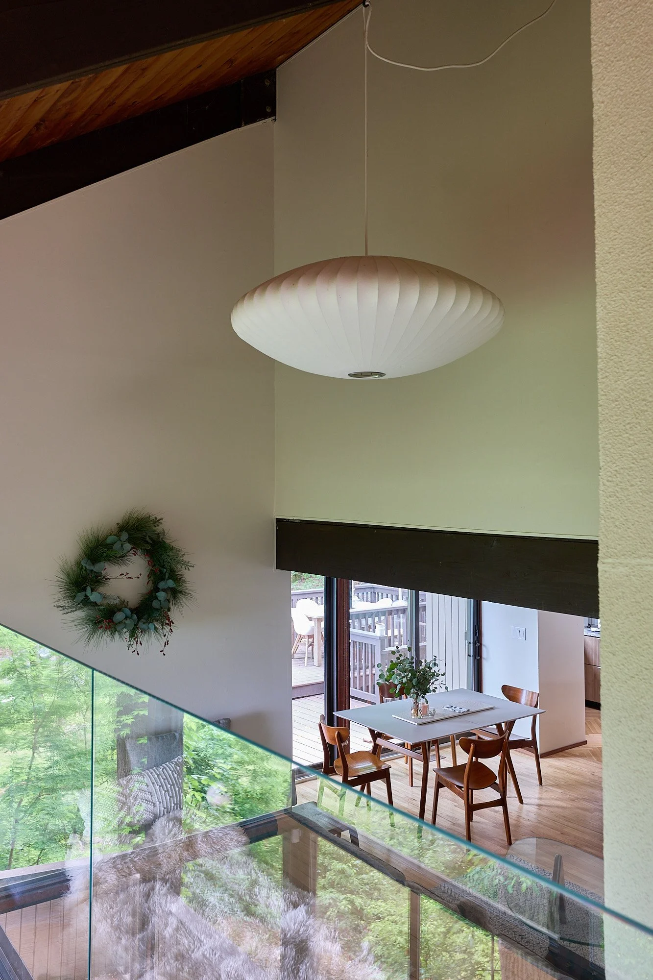 Hudson River view from house on mountainside New York