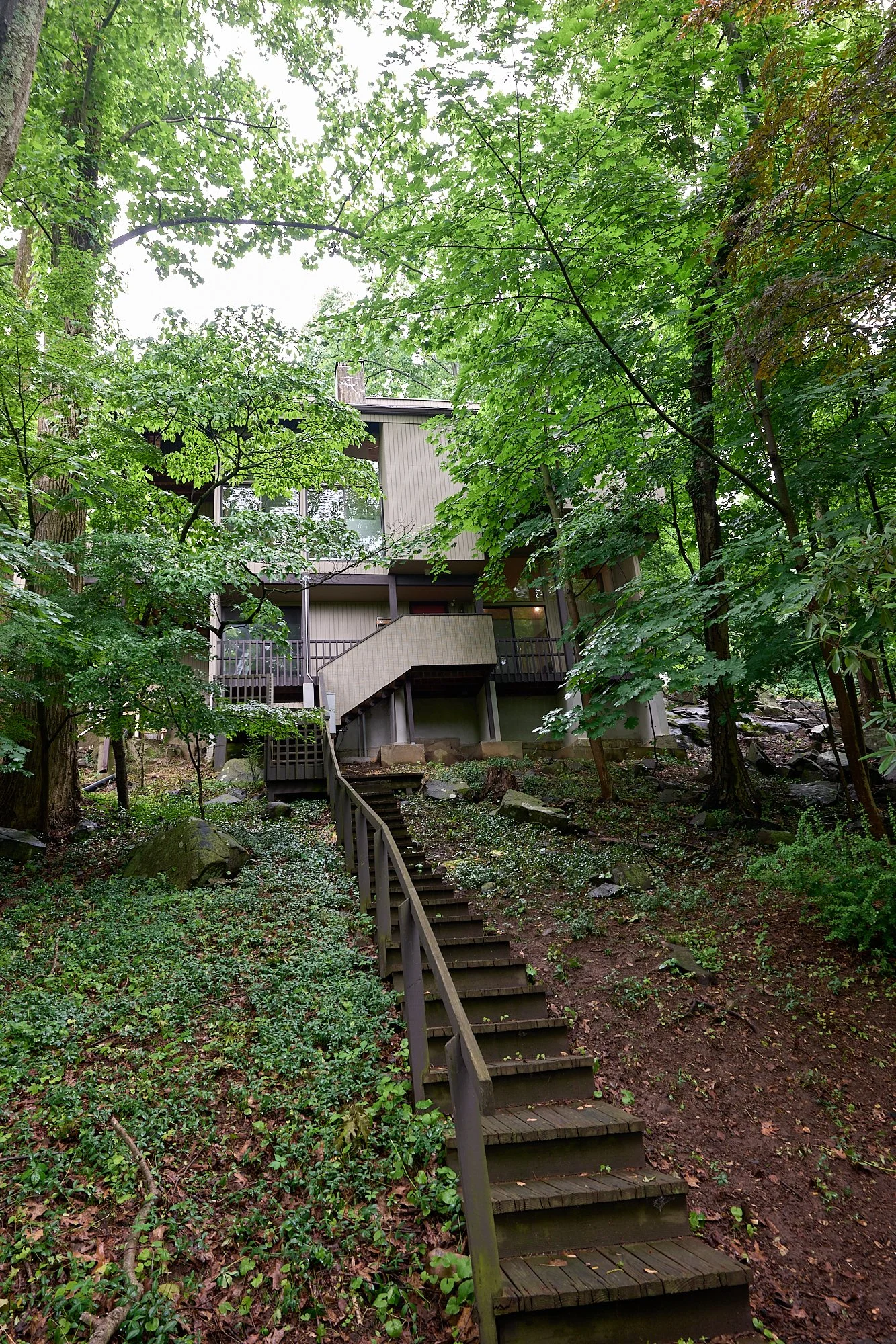 mid century home exterior Hudson River residential architecture renovation