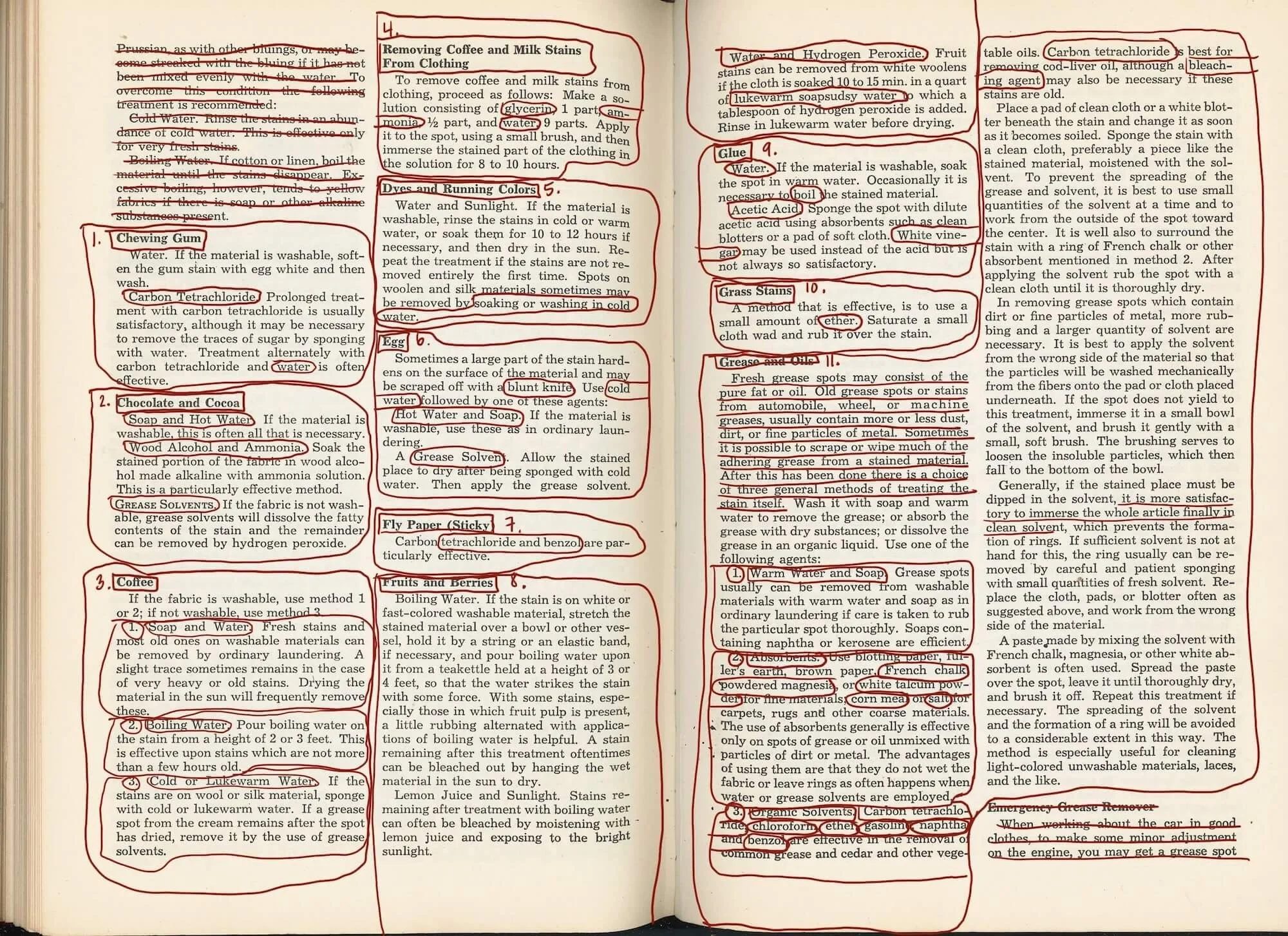 Historical book marked in red pen What makes an editor qualified
