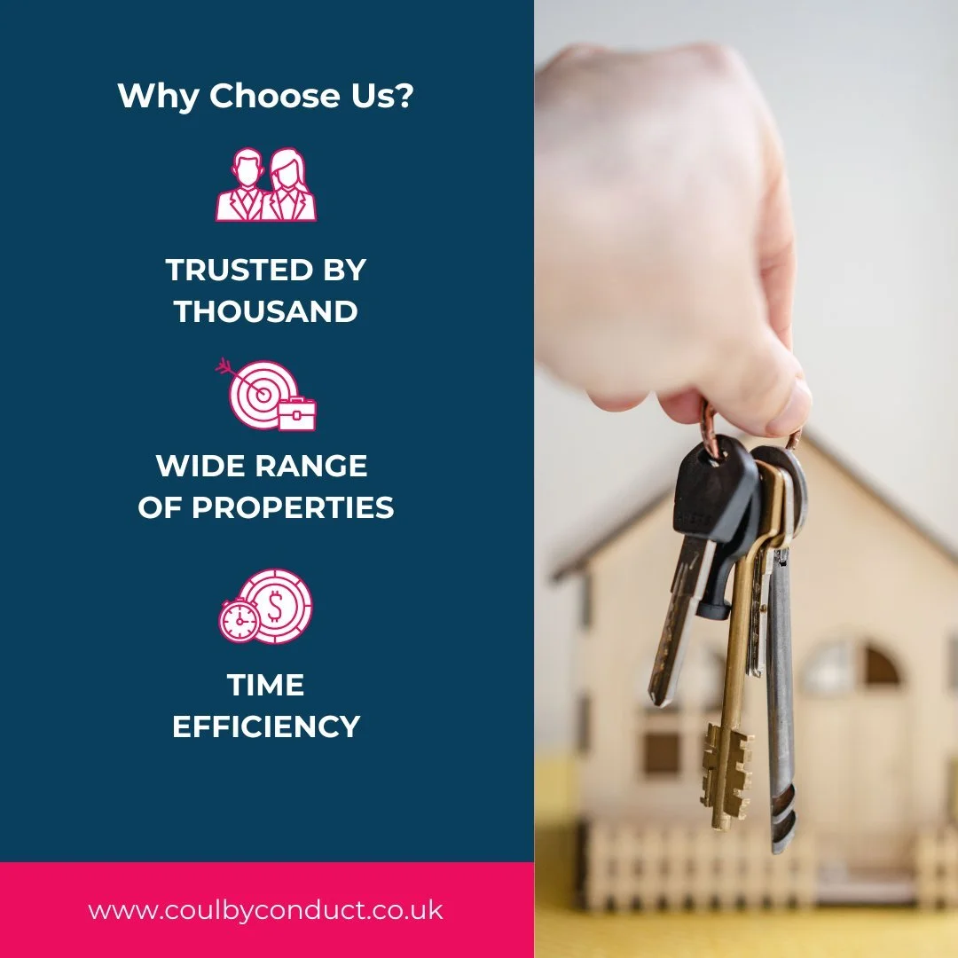 Looking to sell your property? Choose Coulby Conduct for a seamless and successful marketing experience. With our expert local knowledge, we'll highlight the unique charm of your home to attract the right buyers. We tailor our marketing strategies to