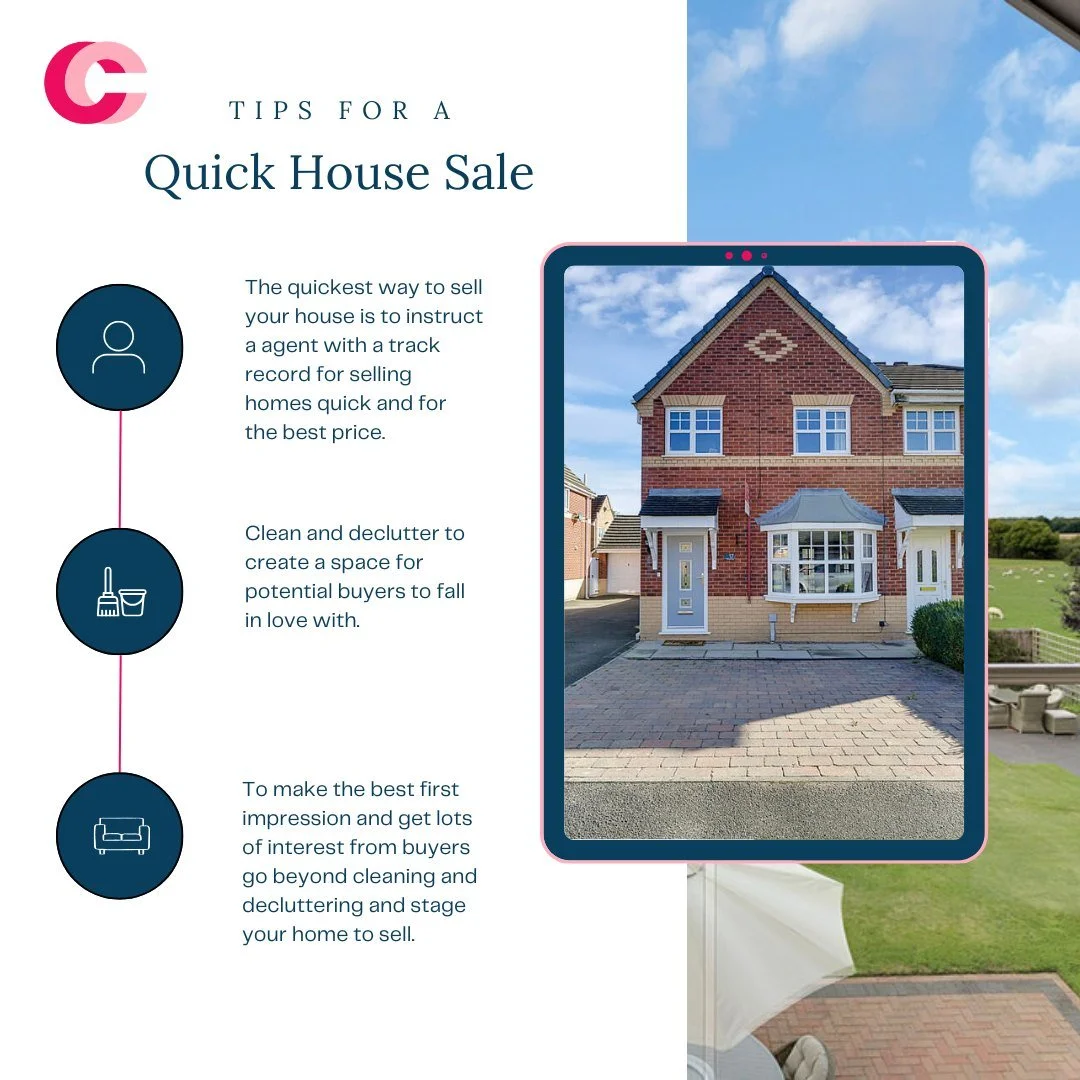 Looking for a quick sale? Here is 3 of our top tips for you.

 #northwichbusiness #middlewich #coulbyconduct #cheshirehomes #Winsford