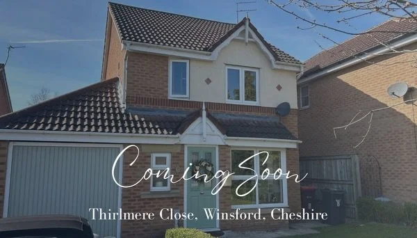 Coming Soon Thirlmere Close, Winsford, Cheshire |270,000 | 3 Bedroom Detached Home

A spacious three-bedroom detached home perfectly presented throughout 

✨Three Bedroom detached 
✨Entrance Hall with Cloakroom
✨Newly fitted kitchen 
✨Cloakroom
✨Fami