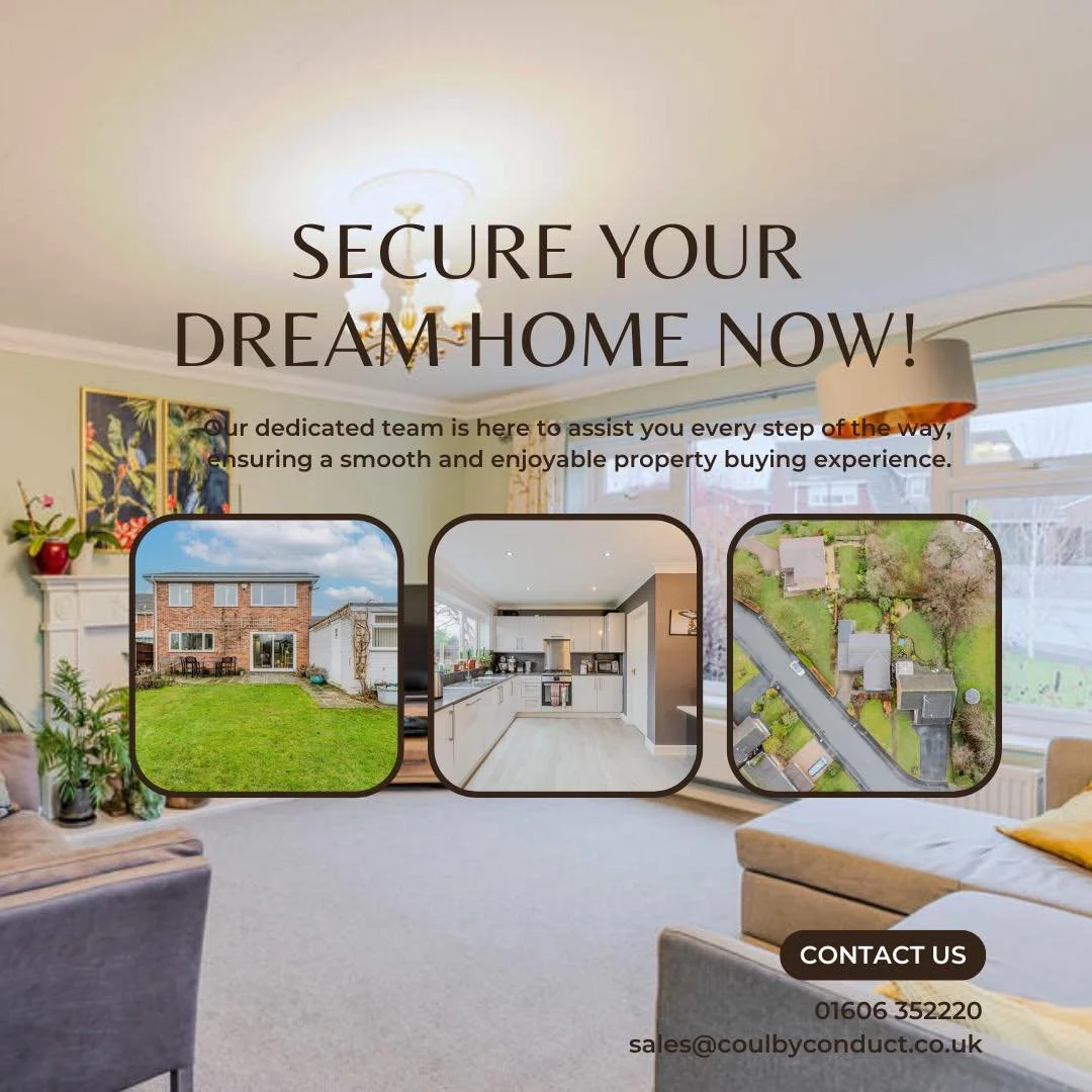 Secure Your Dream Home Now!

Call us on 01606 352220

#northwichbusiness #Middlewich #cheshirebusiness #Northwich #Winsford