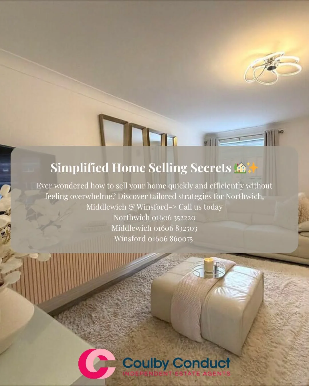 🏡Simplified Home Selling Secrets &ndash; with Coulby Conduct Estate Agents🏡

Thinking of selling your home but not sure where to start? At Coulby Conduct Estate Agents, we believe selling your property doesn&rsquo;t have to be complicated.

✨ Price