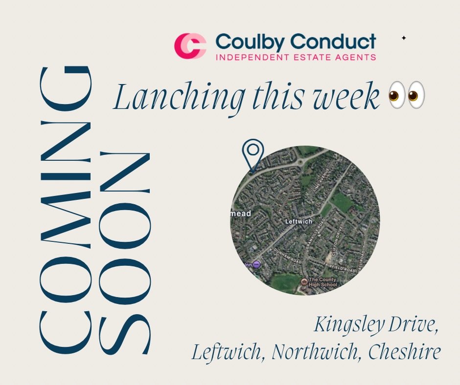 Something exciting is coming 👀

We&rsquo;re launching a stunning new property this week in the sought-after area of Kingsley Drive, Leftwich, Northwich, Cheshire.

Stay tuned for full details&mdash;you won&rsquo;t want to miss this one. 🏡✨

#Proper
