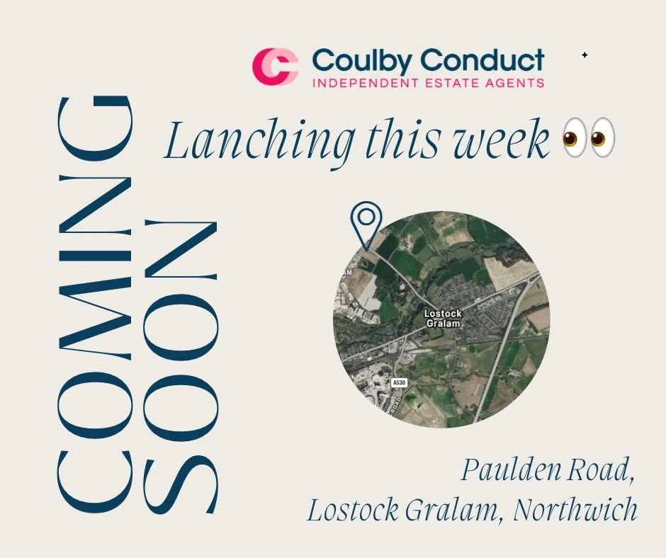 Something exciting is coming 👀

We&rsquo;re launching a stunning new property this week in the sought-after area of Paulden Road, Lostock Gralam, Northwich, Cheshire.

Stay tuned for full details&mdash;you won&rsquo;t want to miss this one. 🏡✨

#Pr