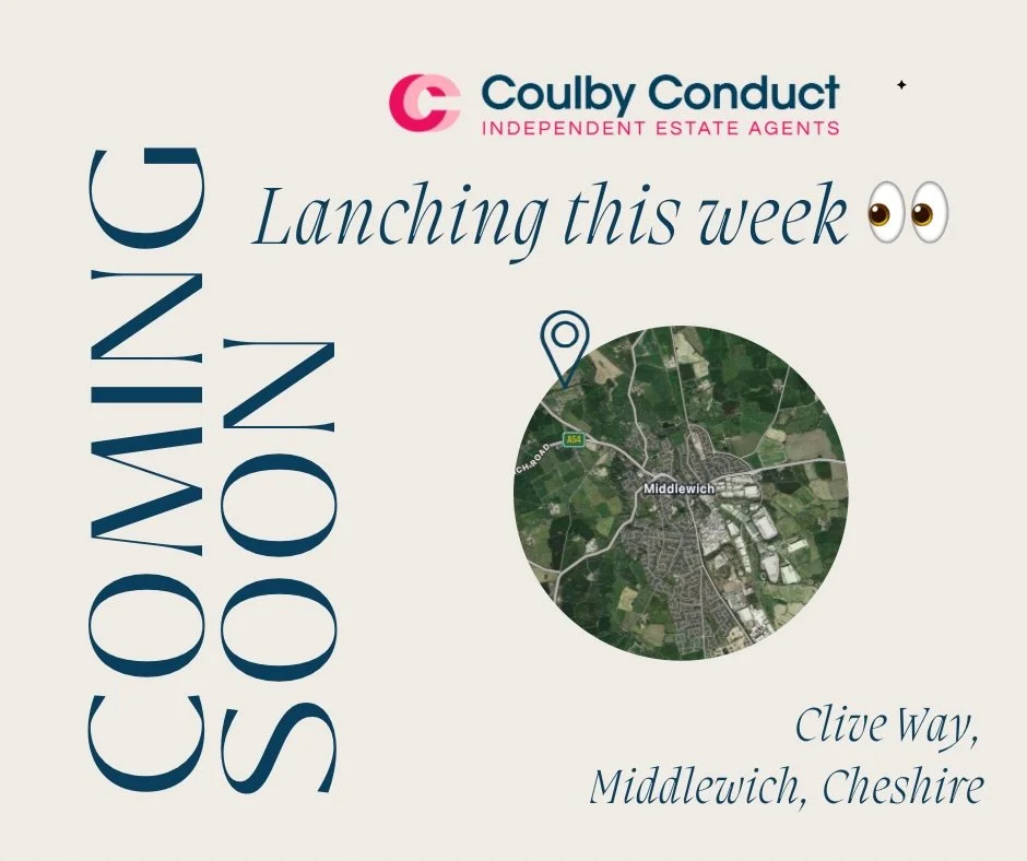 Something exciting is coming 👀

We&rsquo;re launching a stunning new property this week in the sought-after area of Clive Way, Middlewich, Cheshire.

Stay tuned for full details&mdash;you won&rsquo;t want to miss this one. 🏡✨

#PropertyLaunch #Nort