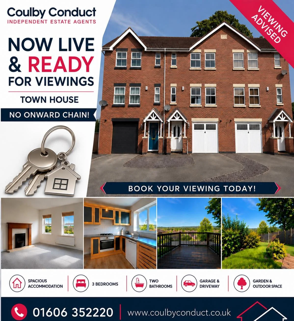 🏡 Live and read to view 🏡
🏡 Well presented town house in a great location 🏡
🏡 Situated over three floors with feature veranda 🏡
☎️ Viewing essential to appreciate ☎️