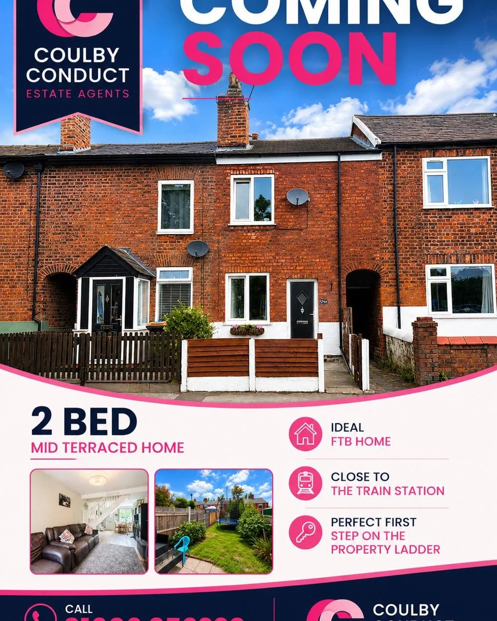 💥Coming soon 💥
🏡 A two bedroom mid terraced home 🏡
📍Fantastic location 📍
☎️ Call 01606 352220 for your viewing ☎️ #viewing #viewingrecommended #coulbyconduct#cheshirehomes