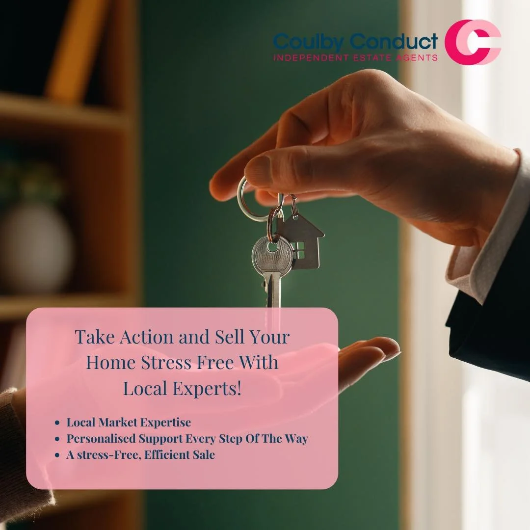 🔑🏡 Ready to sell without the stress?

Let Coulby Conduct take the pressure off! With local market expertise, personal support and a smooth, efficient approach, we&rsquo;ll be with you every step of the way. 💗

Your home. Your move. Our expertise.
