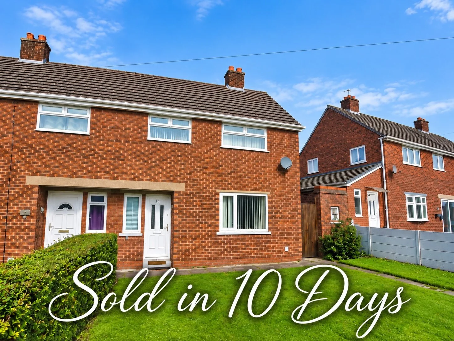 🎉🏡 SOLD IN JUST 10 DAYS! 🏡🎉

📍 Queensway, Winsford
💷 &pound;200,000

Another fantastic result for Coulby Conduct! 🔑✨

This three-bedroom semi-detached property has been SOLD in just 10 DAYS! 🚀

With a spacious lounge featuring a fireplace, a 
