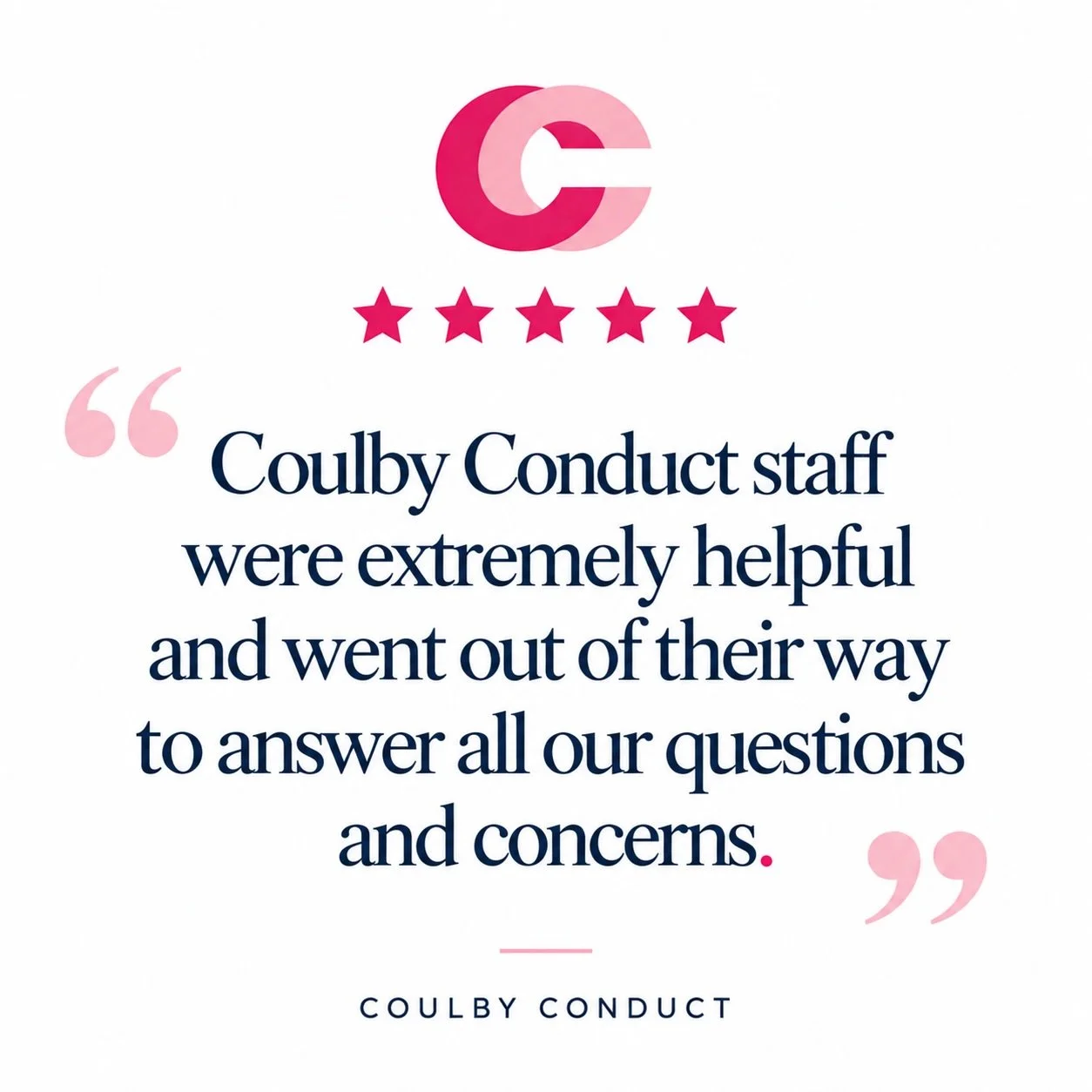 💗 This is what Coulby Conduct are here for! 💗

Helping you move, making the stressful bits easier, keeping you informed every step of the way and going that extra mile when it matters most. 🏡✨

We&rsquo;re so grateful to every client who has trust
