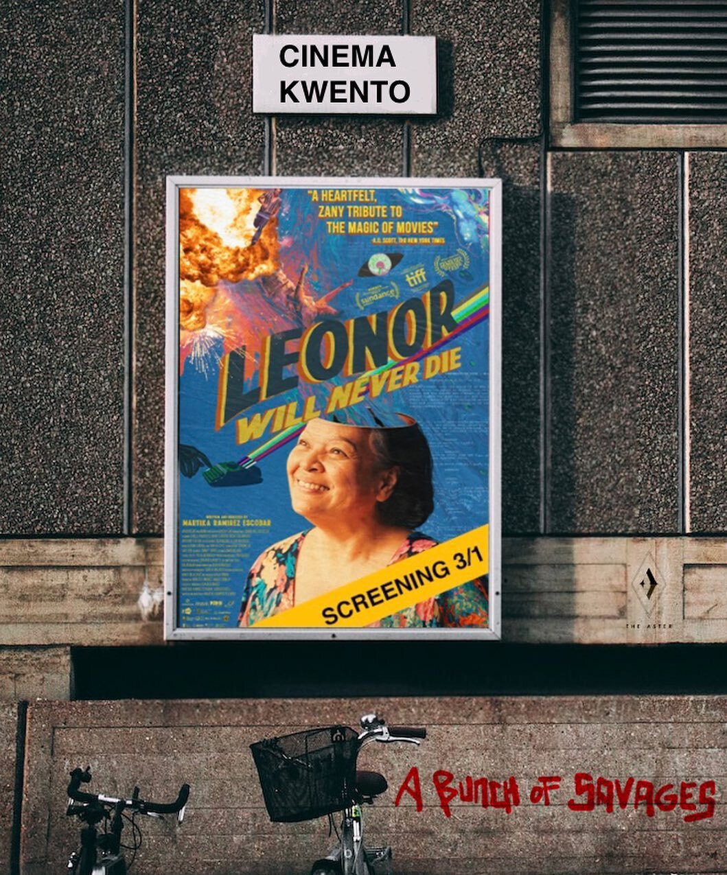 Wanna see a wild Filipinx movie that breaks genre conventions and expands what you think you know about Filipinx cinema? Come see LEONOR WILL NEVER DIE (@leonorwillneverdie)💥

For our next Cinema Kwento, director @martika.escobar will be coming thro