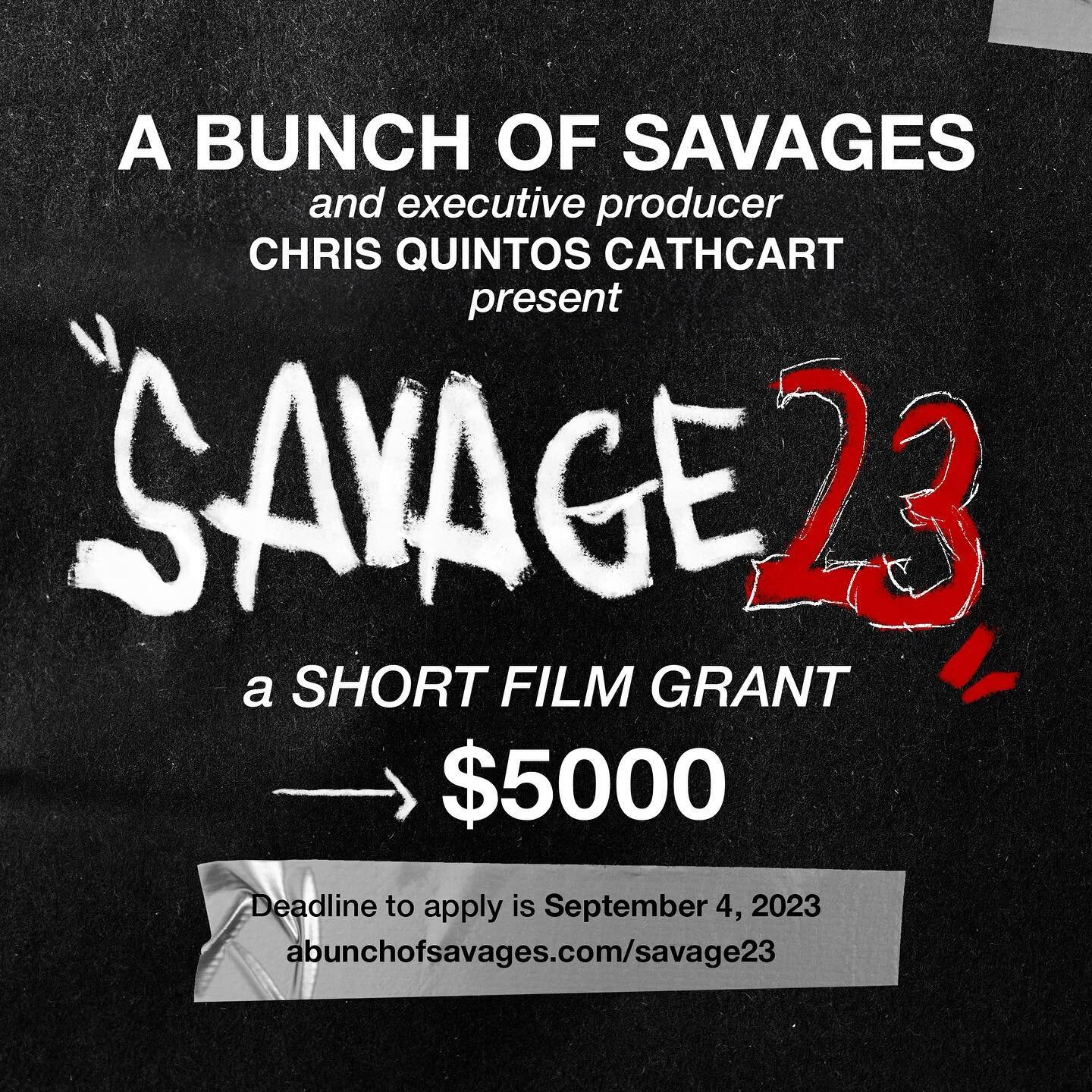 Introducing Savage 23. 

Applications open til Sep. 4th. 

Can&rsquo;t wait to create with y&rsquo;all. 

🔗 in bio.

#savage23