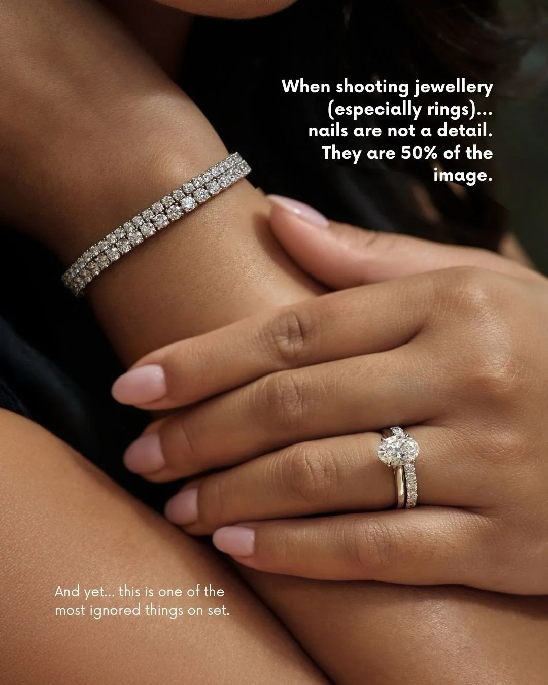 When planning a jewellery photoshoot, most brands think about:

&bull; makeup
&bull; hair
&bull; styling&hellip;

But one detail is often overlooked:

💅 manicure 

And I see this at every level - small brands, established brands, even luxury jewelle