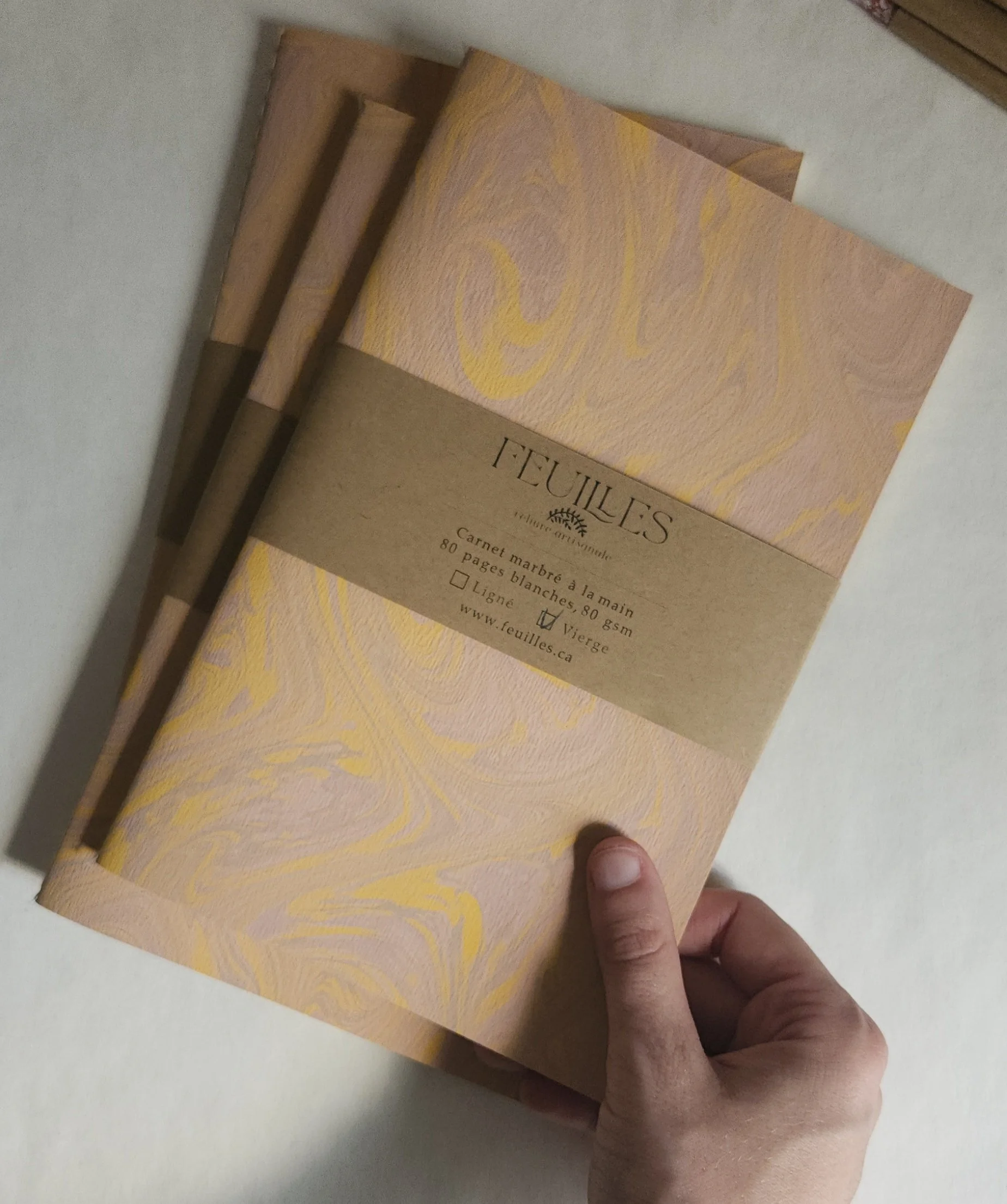 Carnet Rose doux