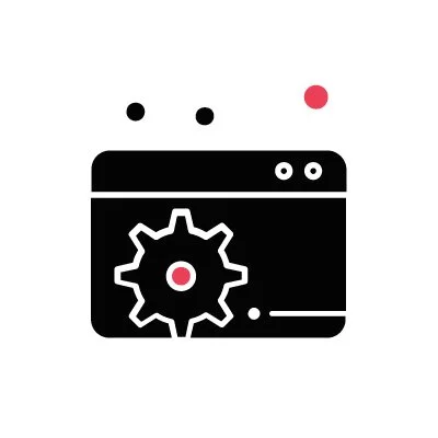 Illustration of a web page icon with a heart symbol