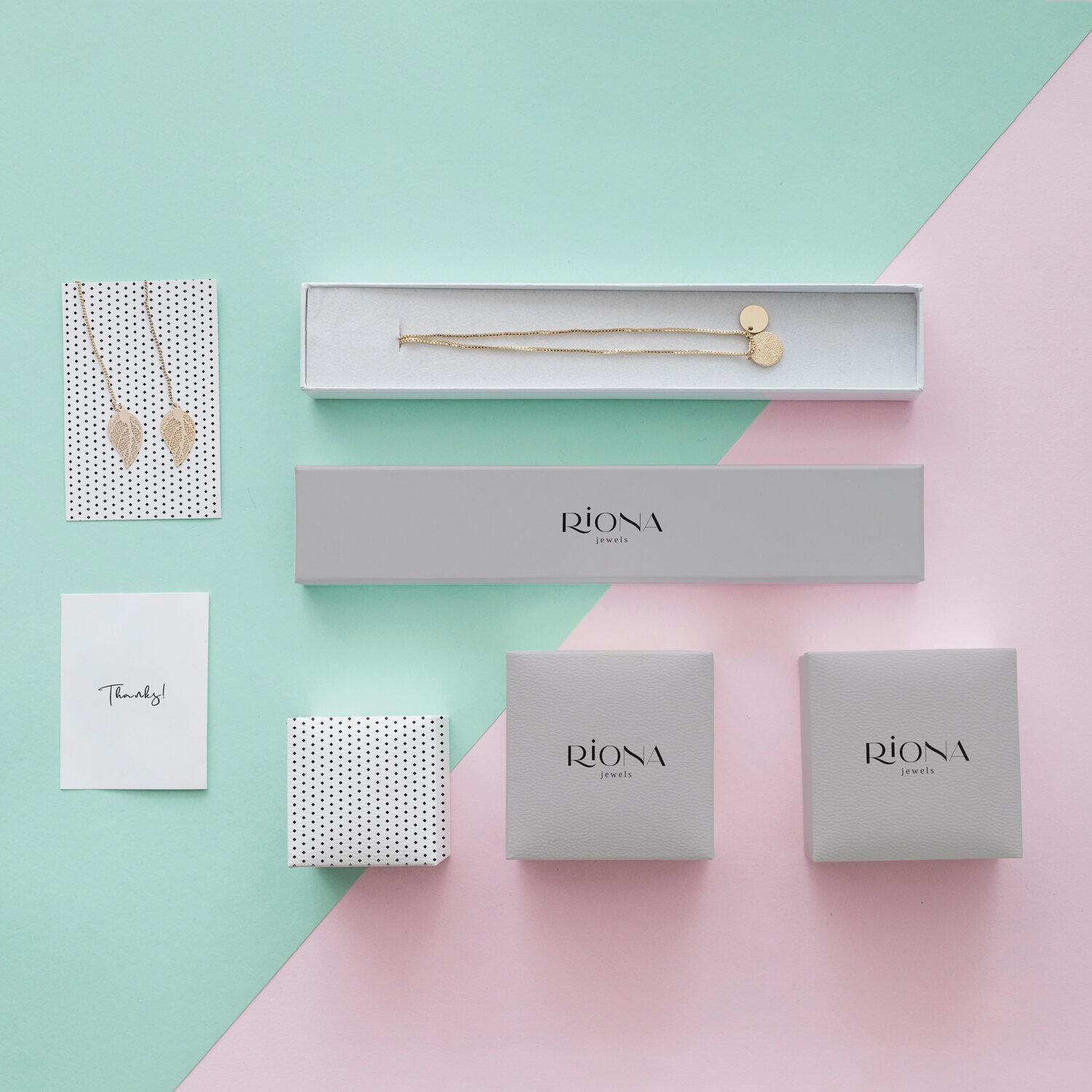 PEACH & DOT | Branding & Squarespace Design | Riona Jewels