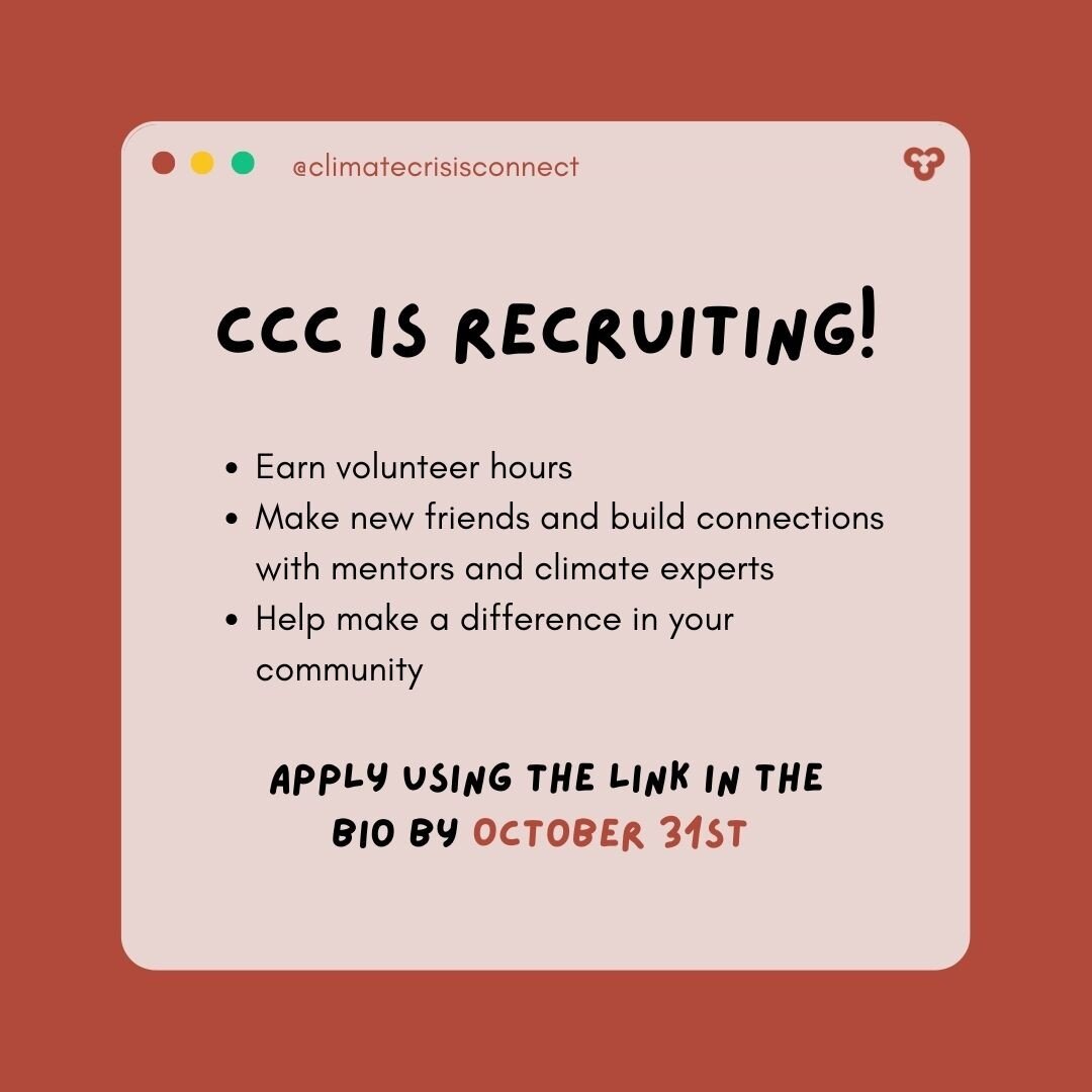 CALLING ALL VOLUNTEERS!! CCC is recruiting for several executive positions for all the different departments.

Visit the link in our bio to learn more about the positions and to apply.

Applications are first come first serve basis so apply as soon a
