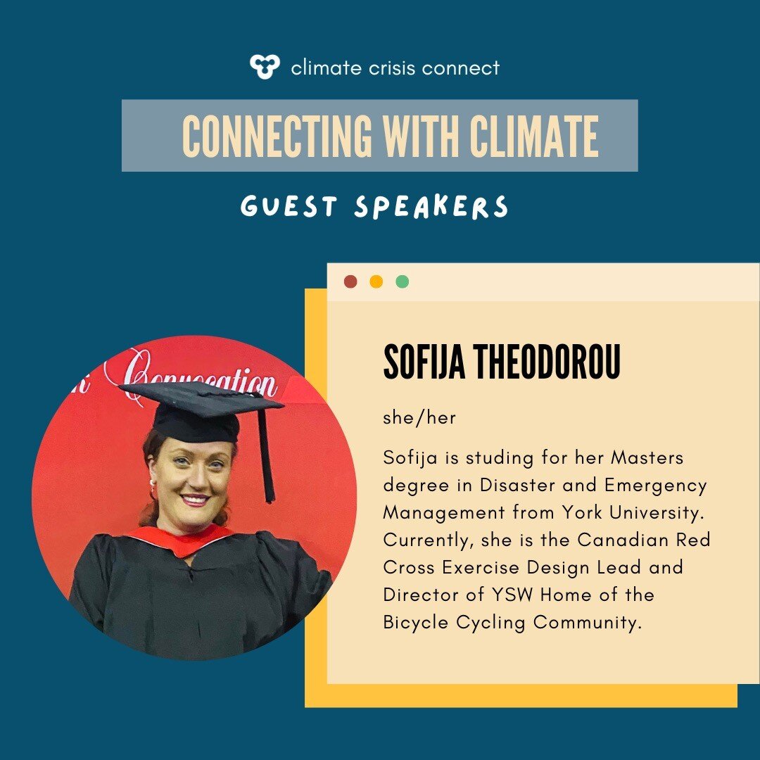 Meet our guest speakers for our 🌎Connecting with Climate 🌎 event! They will be speaking on environmental inequity, their personal connection with climate change, and how they express their perspective and opinions on climate change through art. 

R