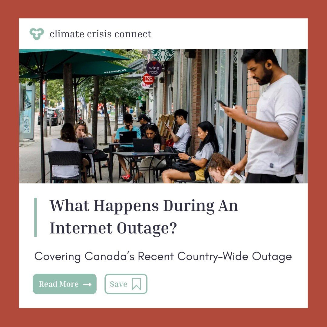 The internet outage throughout Canada this past July was an eye opening experience, helping us realize how dependent we are on the internet, from texting our friends, to getting in contact with 911 during an emergency.

Today, an internet outage of t