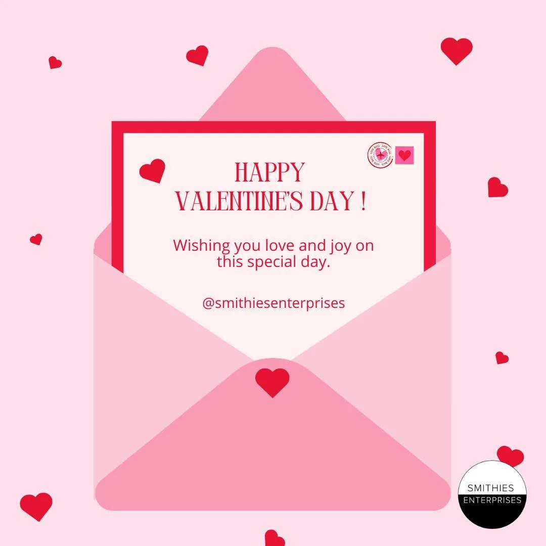 Happy Valentine&rsquo;s Day from all of us at Smithies Enterprises! We hope your day is filled with love, joy, and a special moment with your loved one.