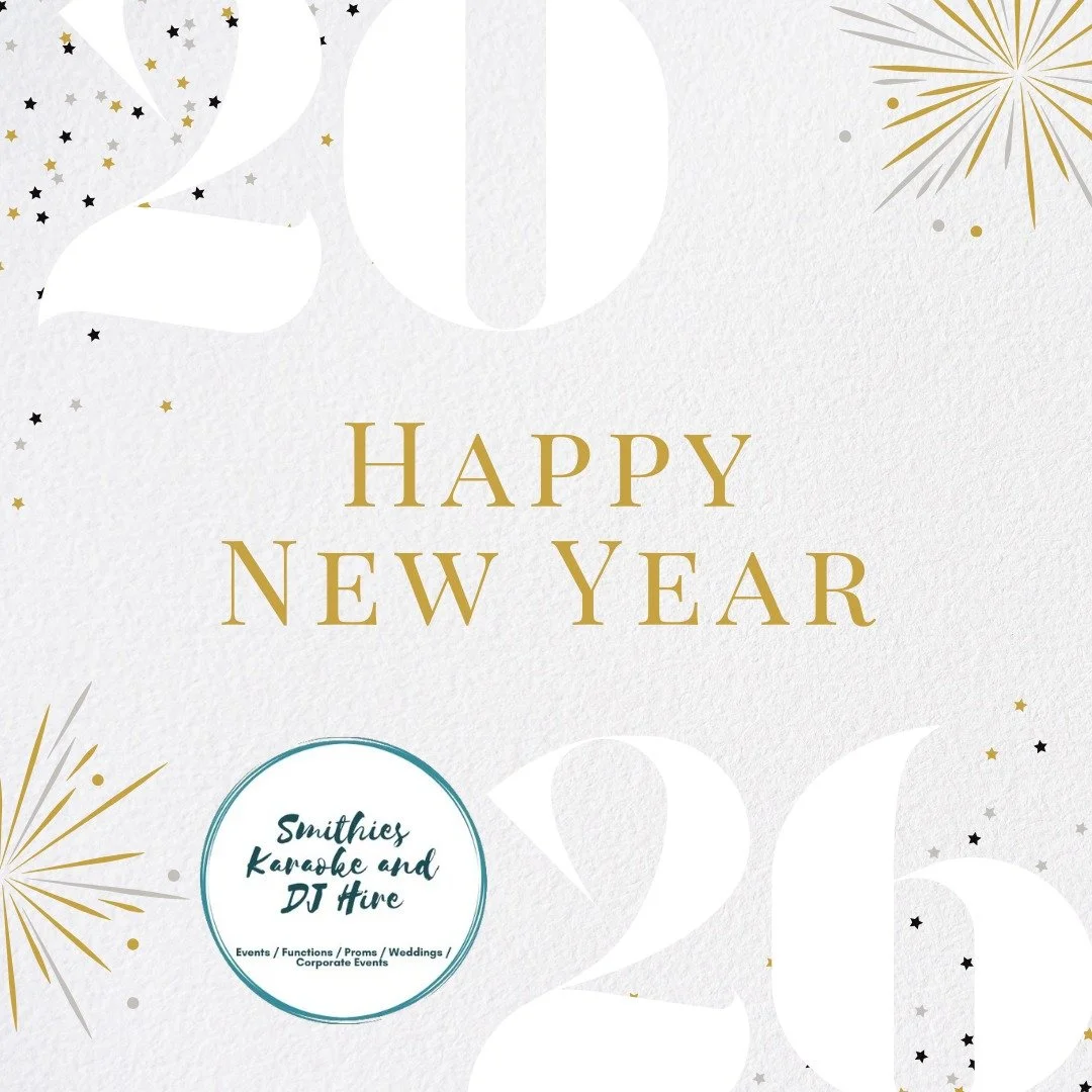 🎉 Welcome 2026! 🎉

As we step into a brand new year, all of us at Smithies Karaoke and DJ Hire want to extend our heartfelt thanks for your support throughout 2025. Here&rsquo;s to new opportunities, exciting moments, and continued success in 2026!