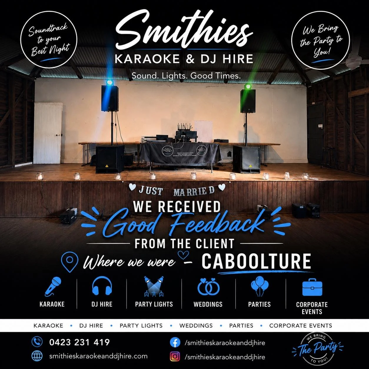 🌟 Another Happy Client! 🌟

We love hearing that our clients had a fantastic experience! 🎉

We recently received some wonderful feedback following a wedding we provided entertainment for in Caboolture, and we couldn&rsquo;t be more grateful for the