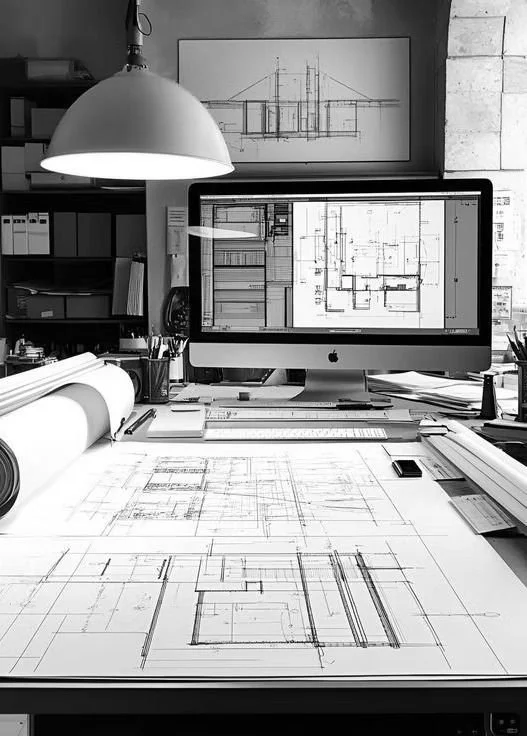 Architectural drawings for a commercial planning permit approval in Melbourne Victoria