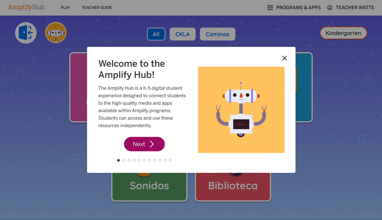 Hybrid Teacher Hub walkthrough.gif