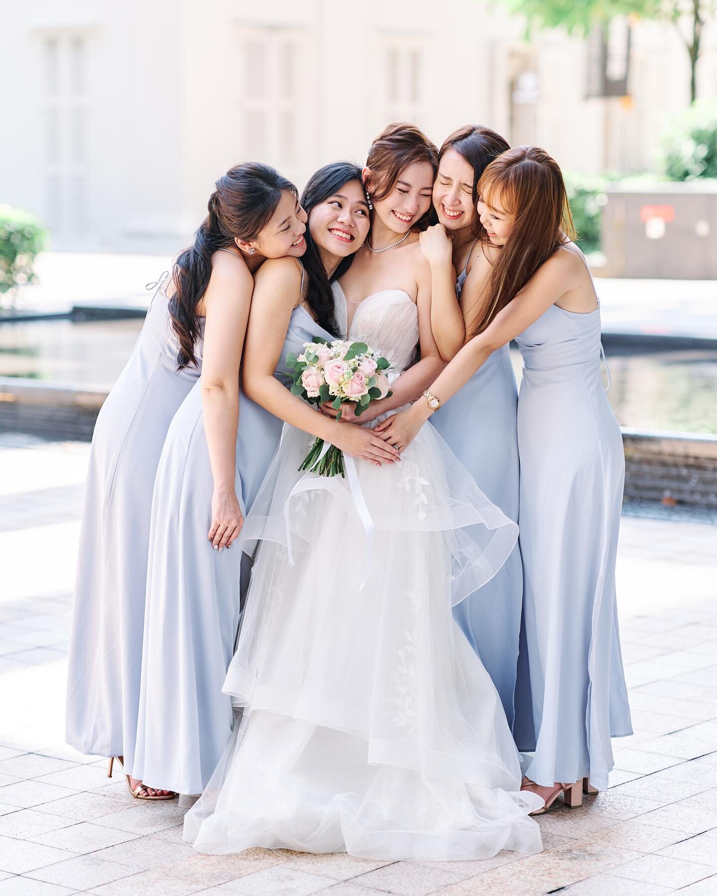 All who she loves! 
-
Photo @antelopestudios 
Video @highestkiteweddings 
HMUA @raineyeomakeup 
Dress @ricoamona 
Floral @yourstyleconcepteurs 
Venue @jwmarriottsg