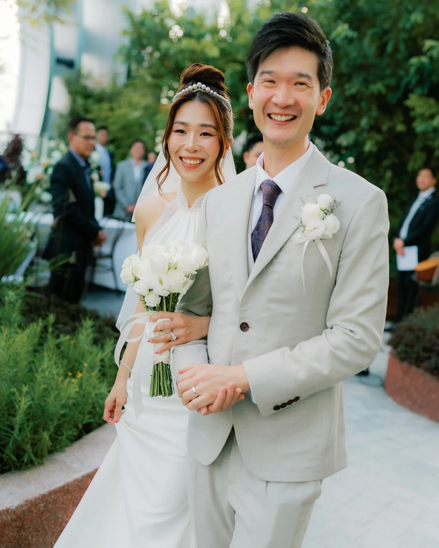 The nerves before the vows, our hands literally shaking, looking out and seeing all the people we love cheering, it&rsquo;s hard to even describe how full our hearts felt ❤️
-
Photo @antelopestudios 
Makeup @beautywithoutfilter @eileen_beautywithoutf