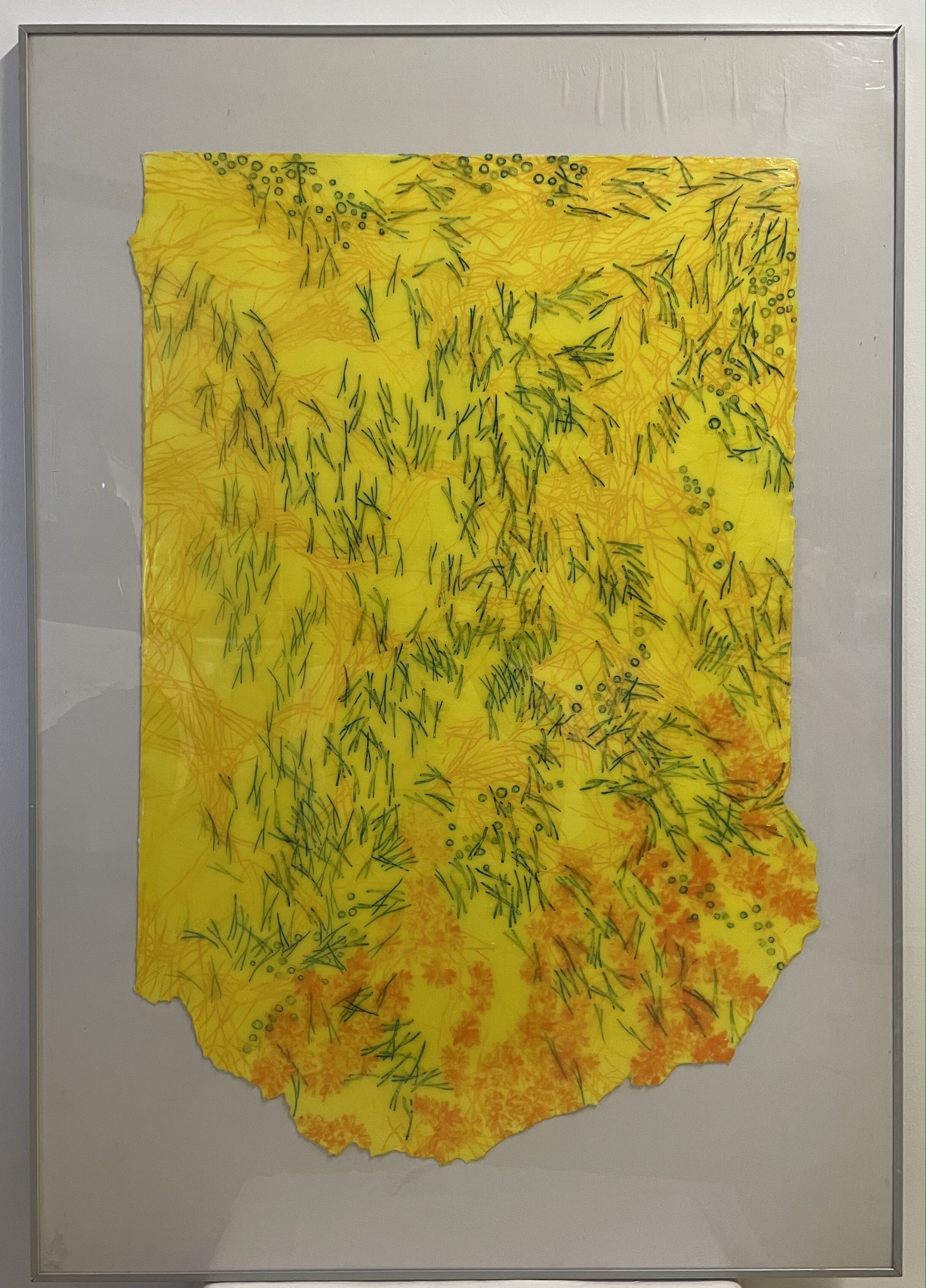 Armin Schutting "Moose" (100x70cm); Acryl/Ölkreide auf Papier -560€