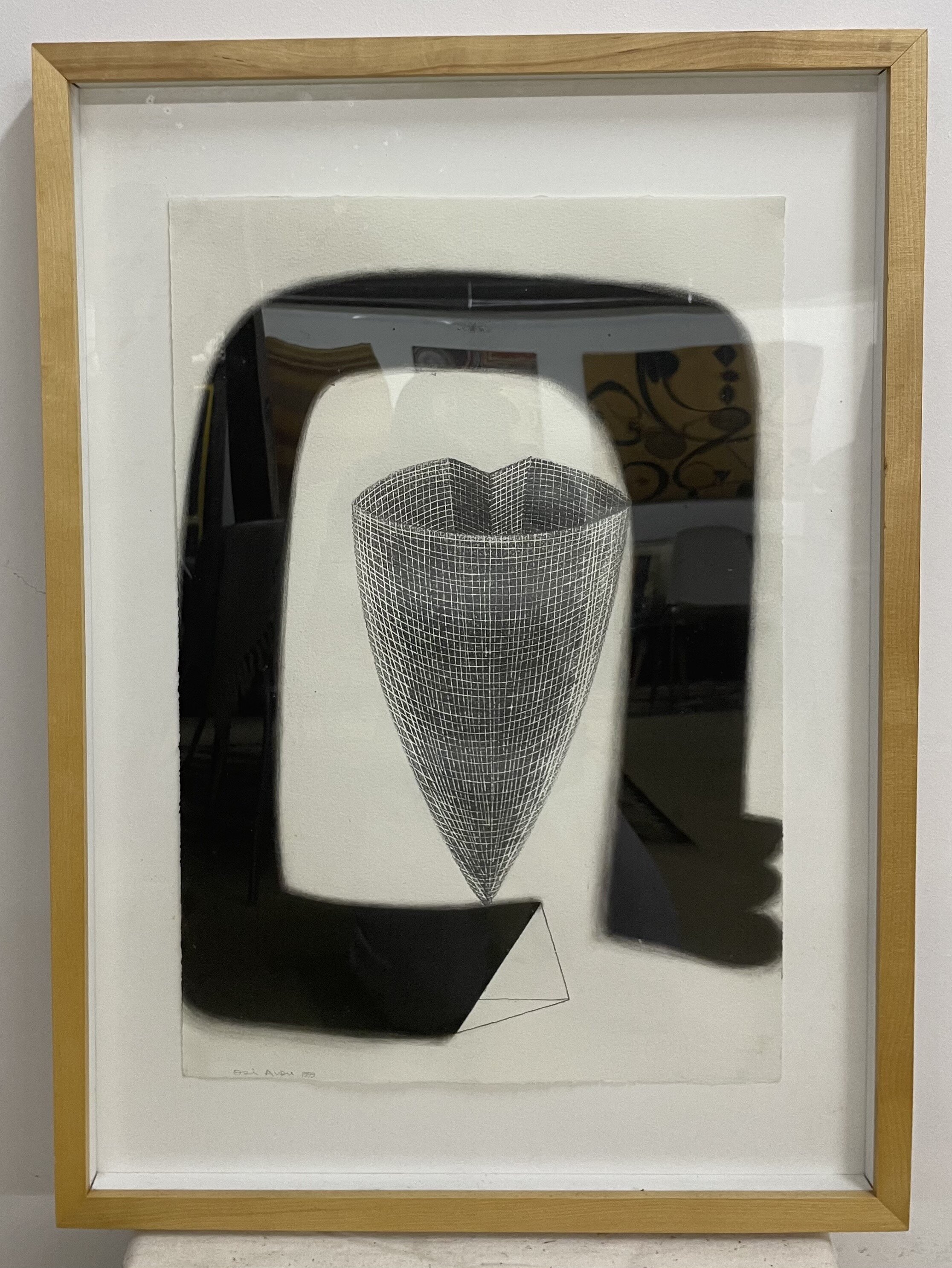 Osi Audu "Head" (73x53cm); Mischtechnik auf Papier -2.100€