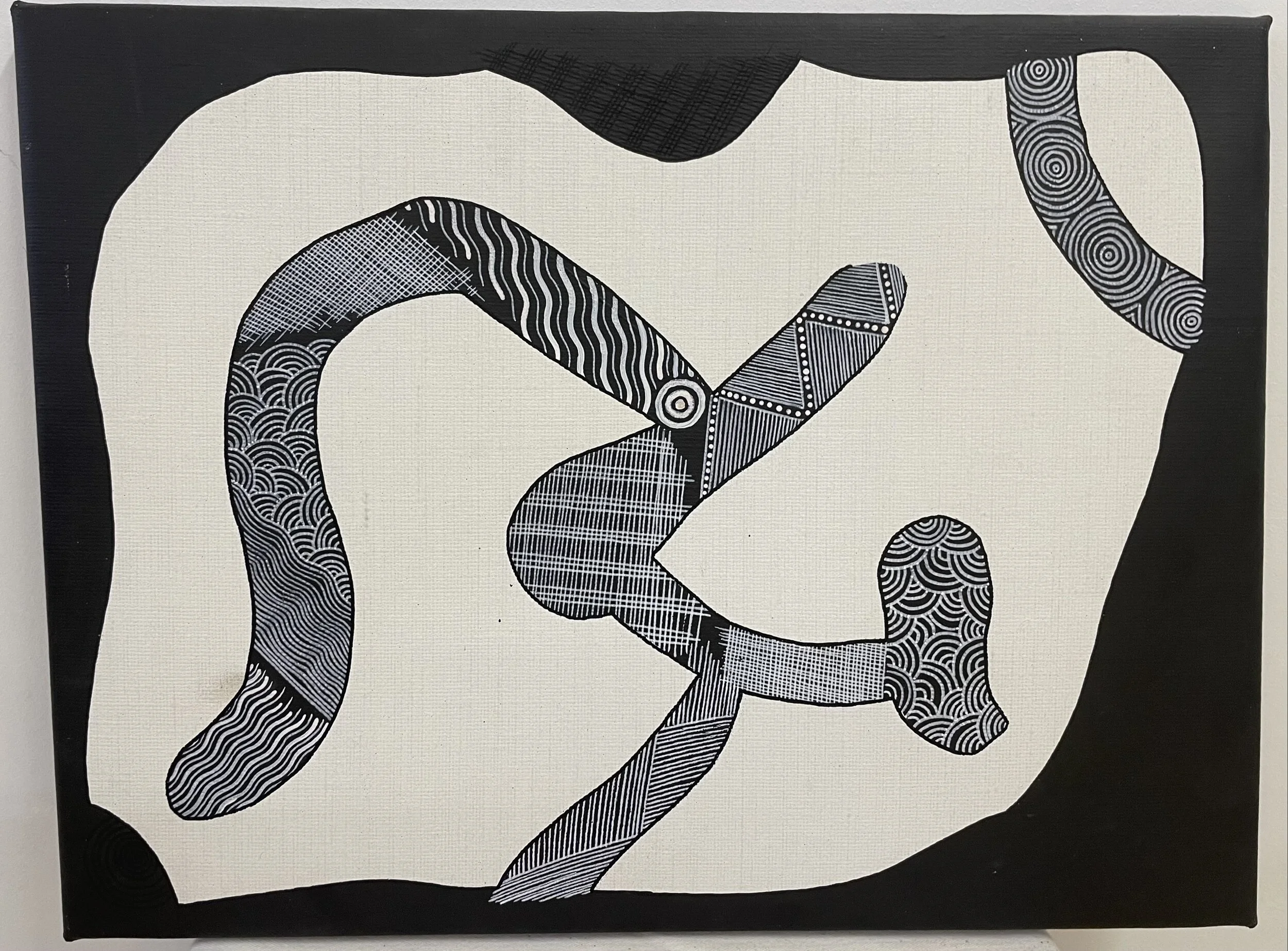 "Shape Shifter" (46x60cm); Acryl auf Leinwand -800€