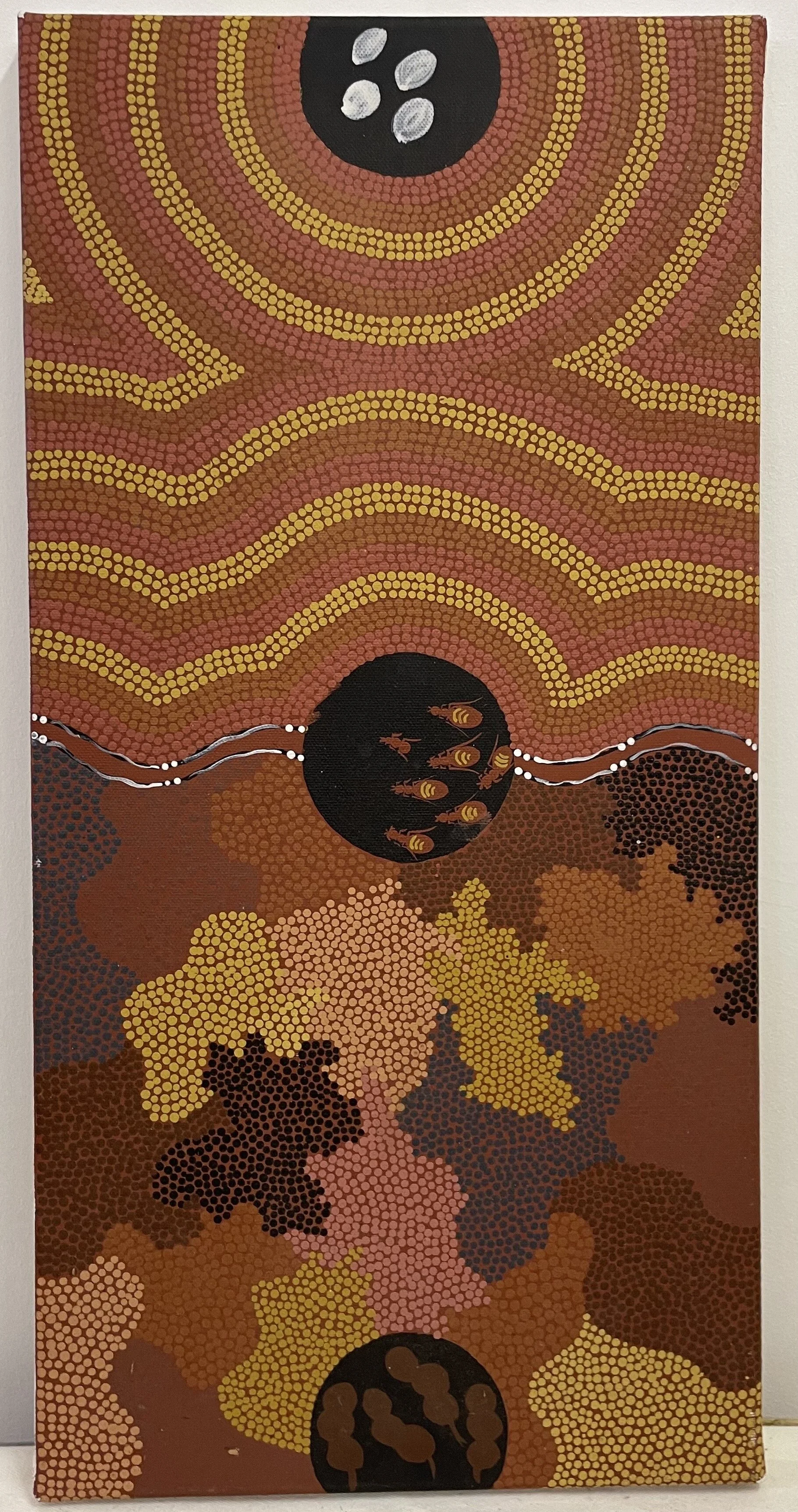 Aileen Allan "O.T." (60x30cm); Acryl auf Leinwand -220€