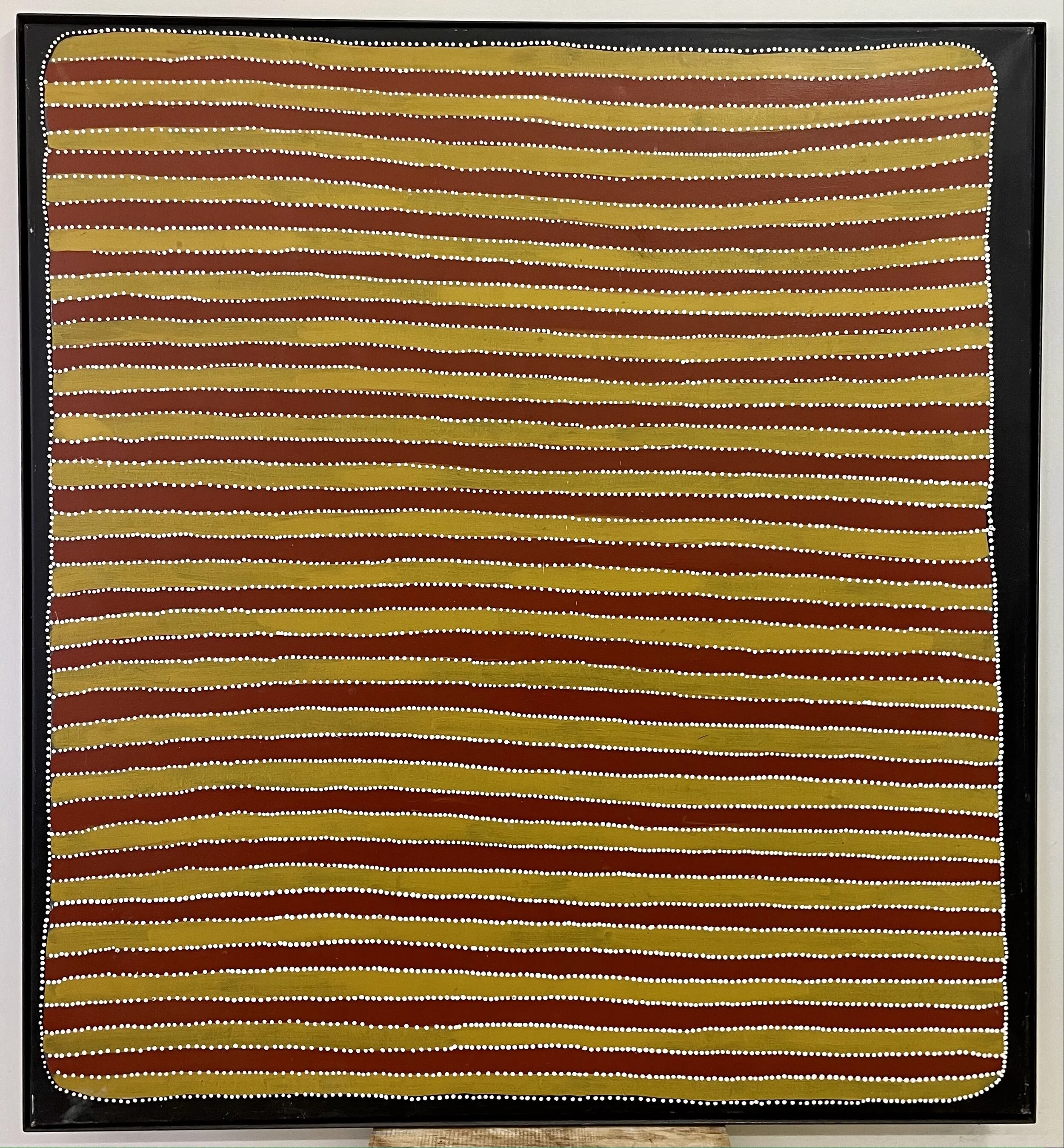 Lindsey Bird Mpetyare "Yam dreaming" (132x121.5cm); Acryl auf Leinwand -3.500€