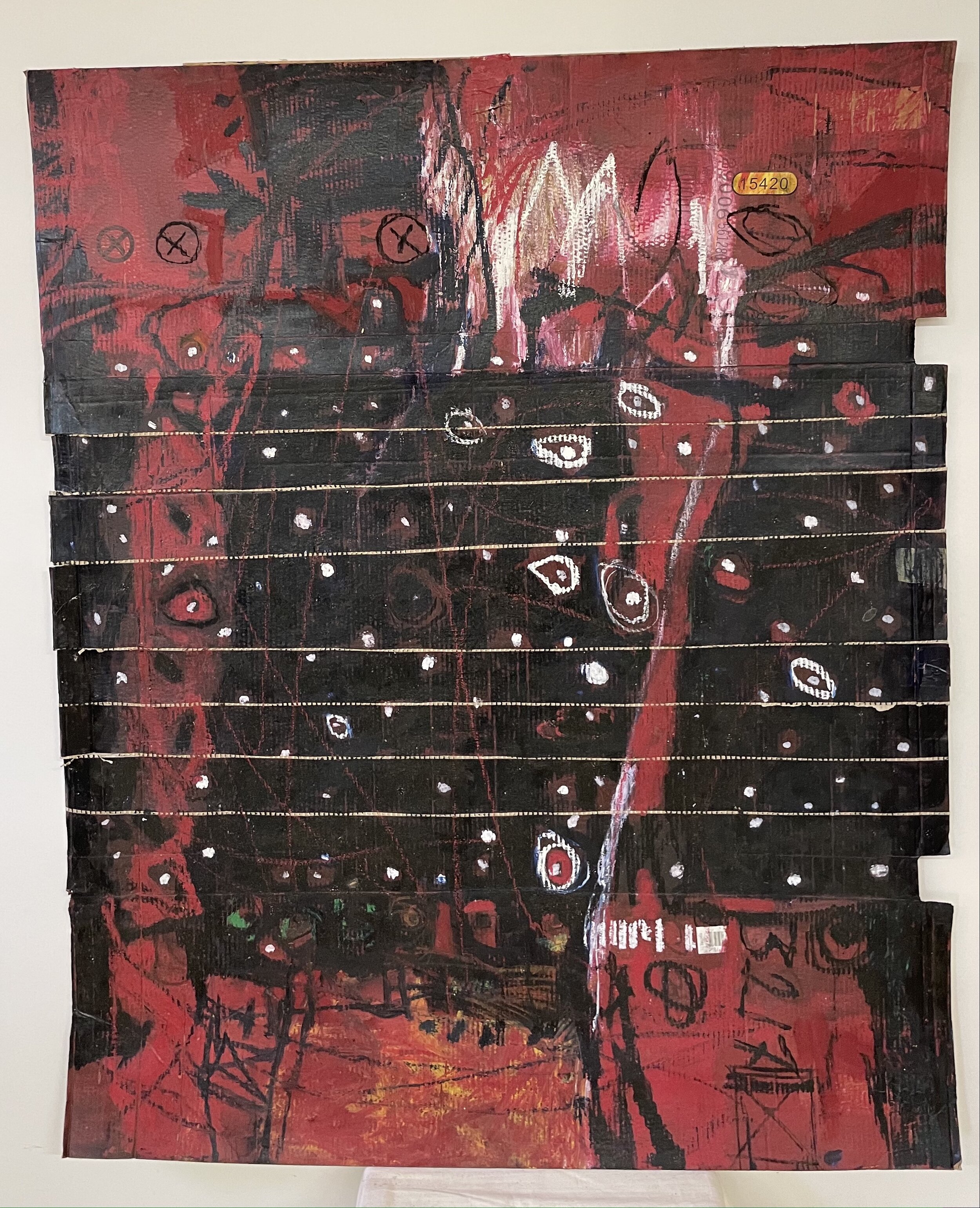 Nasir Bahruddin "To The Unknown (Diptichon)" (139x114cm); Mischtechnik auf Pappe -3.000€