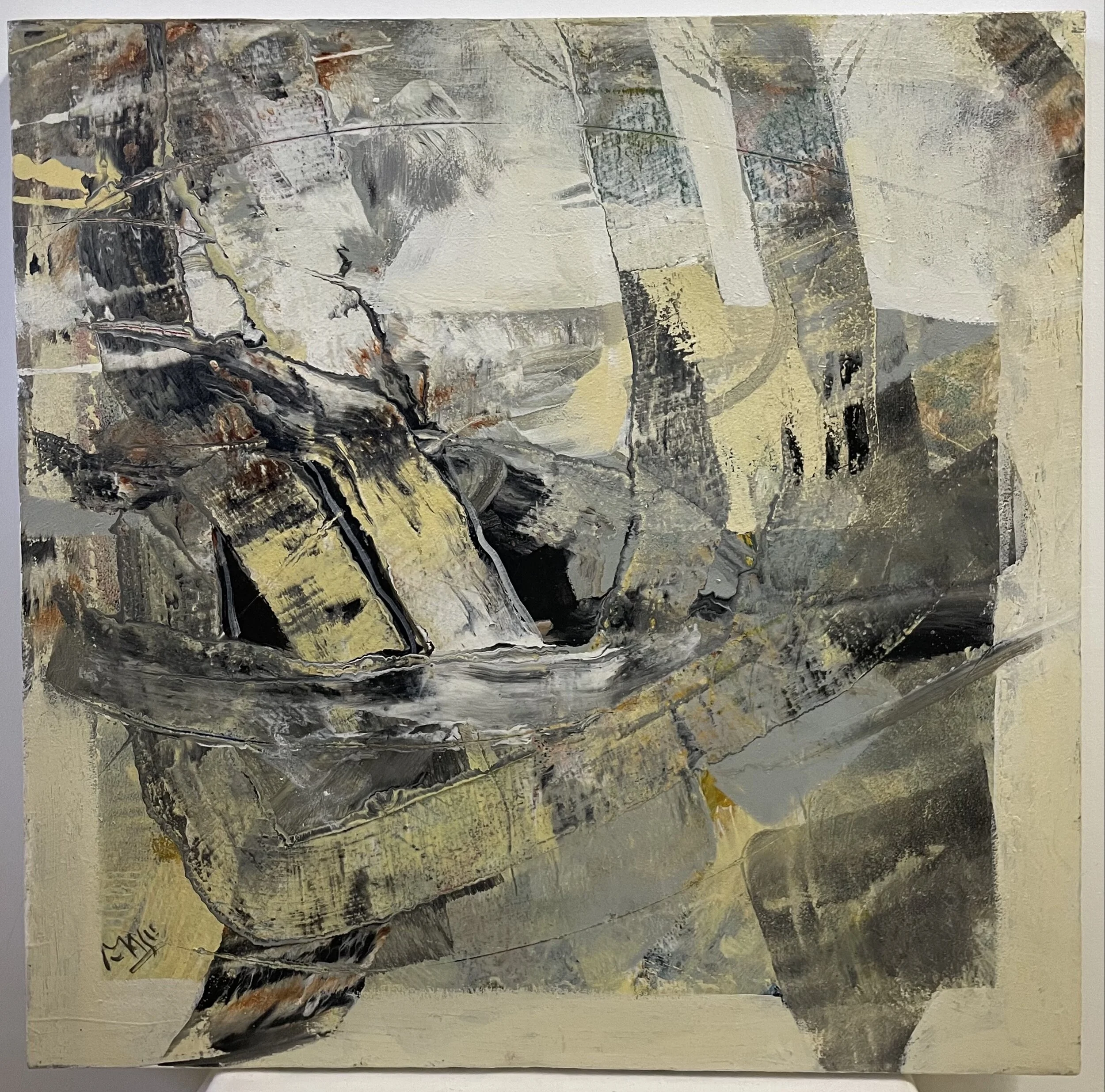 Mathias Baumgartner "O.T." (64x65cm); Acryl auf Leinwand -600€