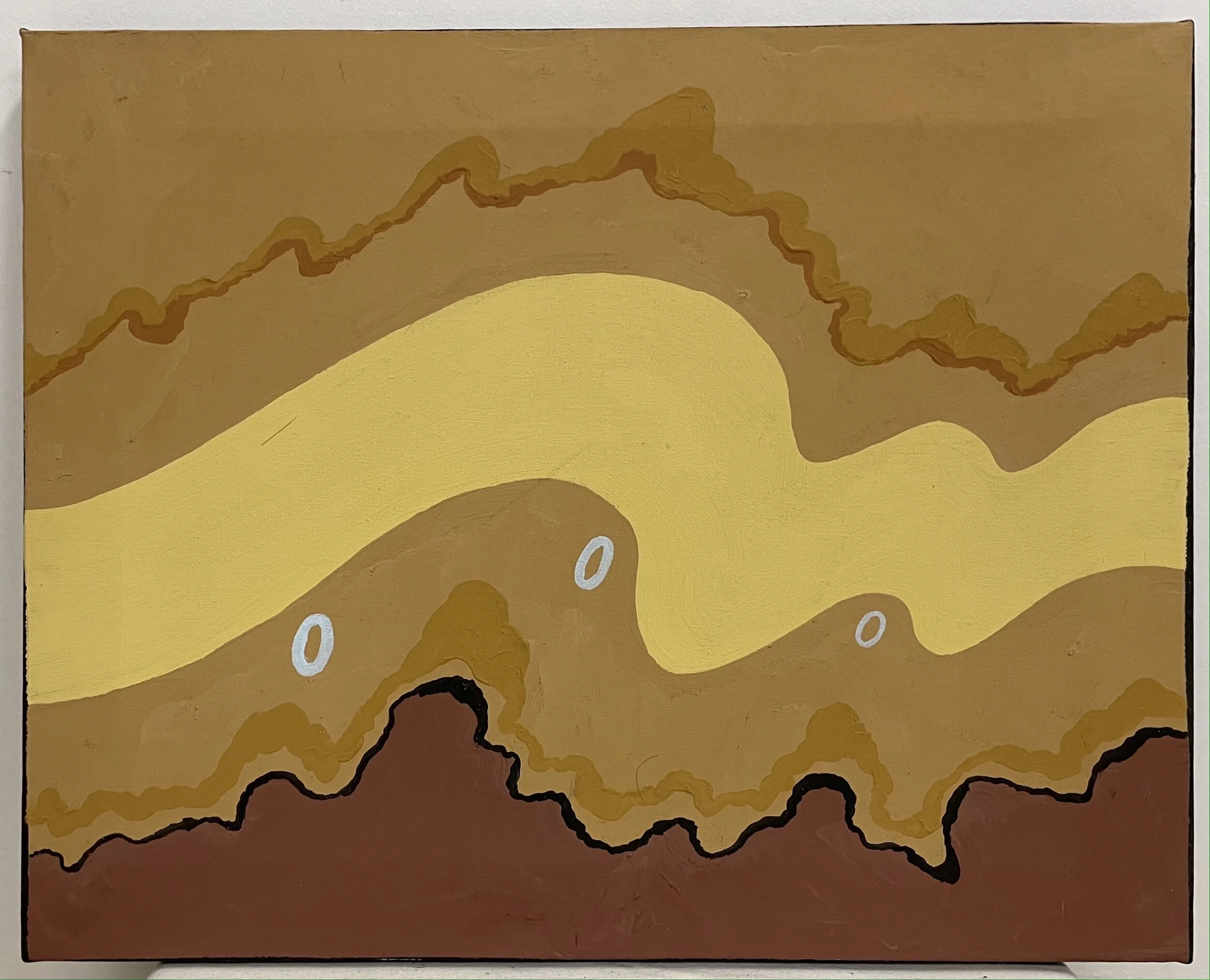 "Bungle Creek" (43x54cm); Mischtechnik auf Leinwand -725€