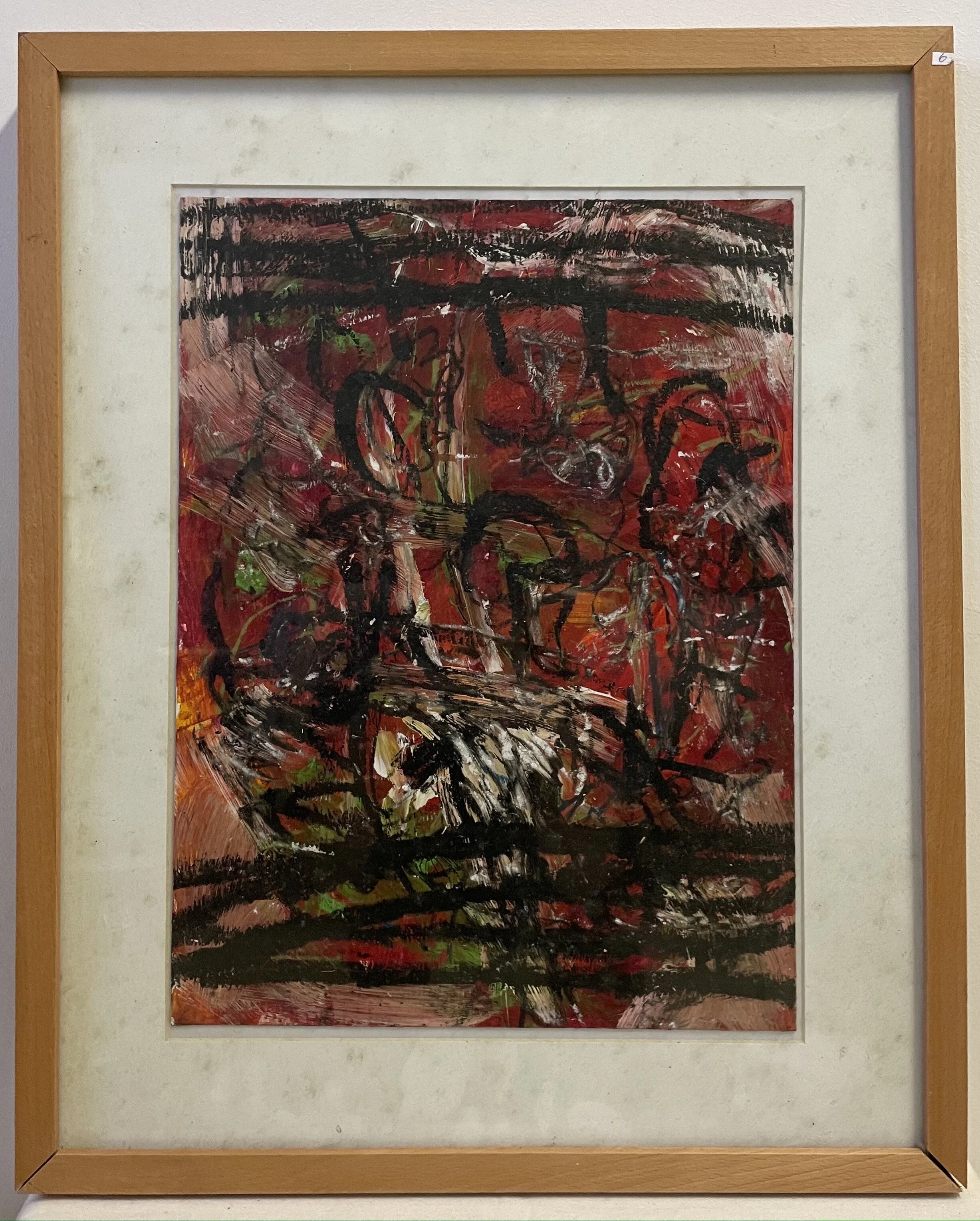 O.T. (52x42cm); Mischtechnik auf Papier -690€