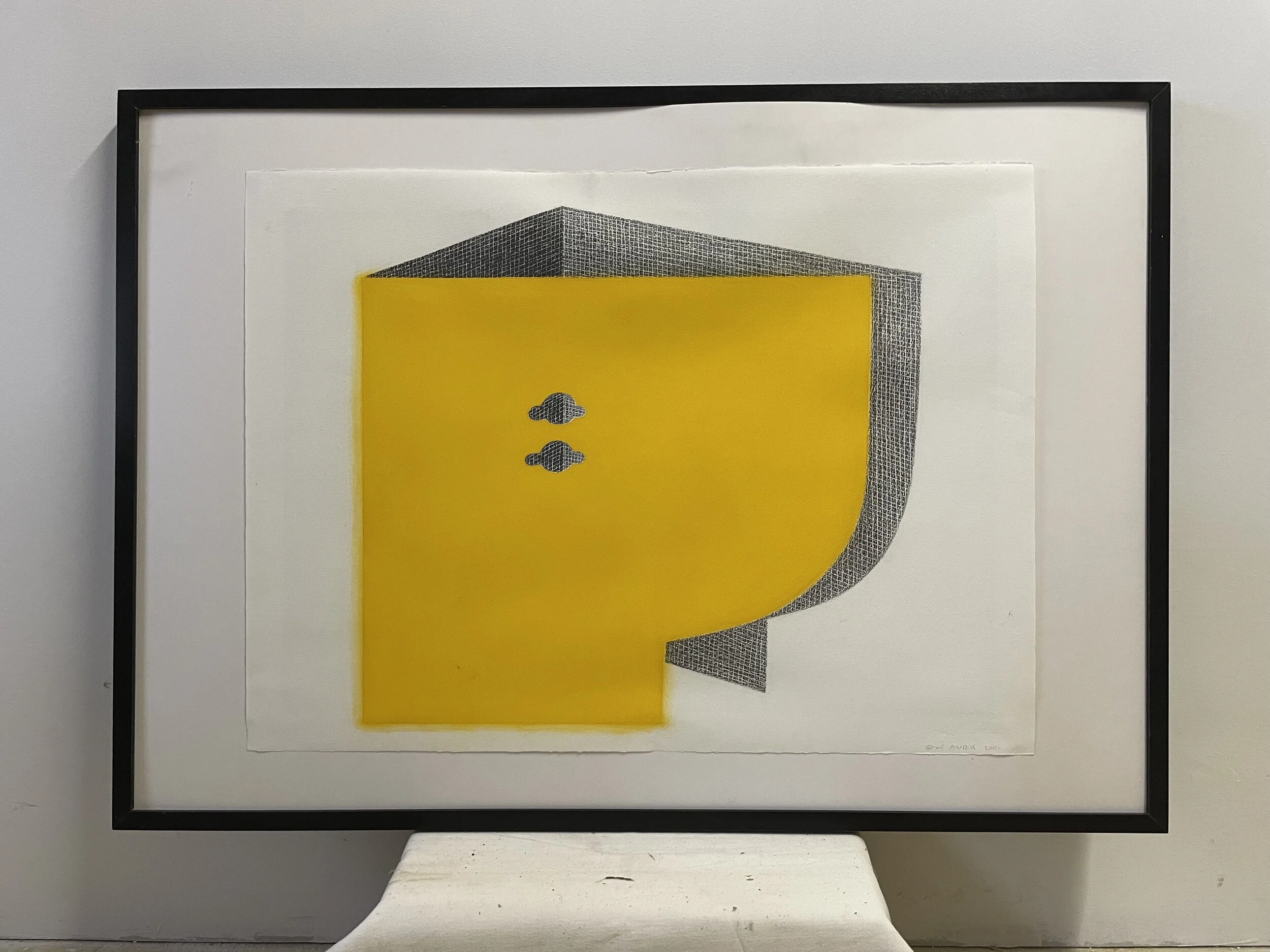 Osi Audu "Yellow Head" (72x102cm); Bleistift auf Papier -2.500€