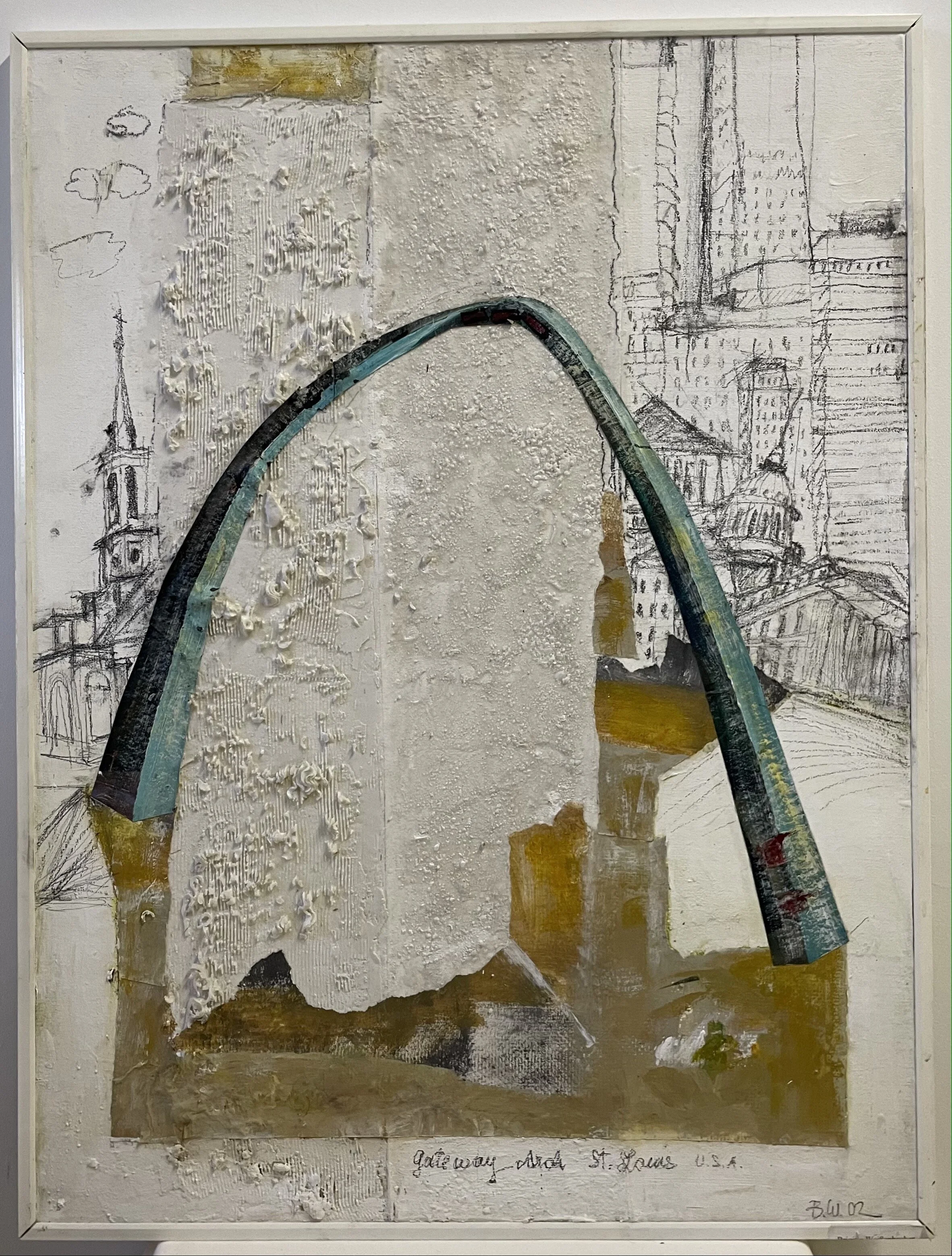 "Saint Louis" (81.5x61cm); Mischtechnik -750€