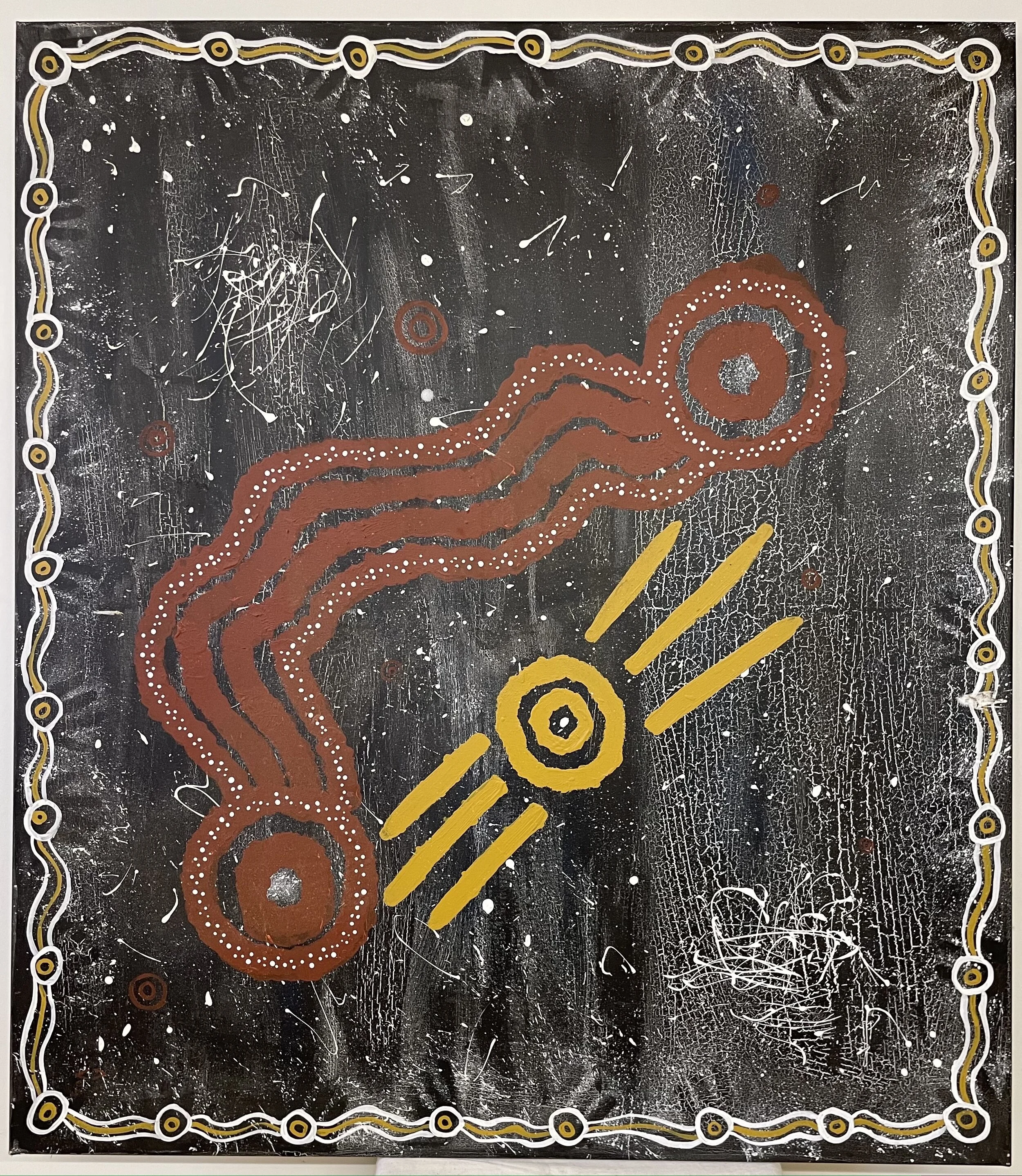 "Journey" (125x110cm); Acryl auf Leinwand -800€