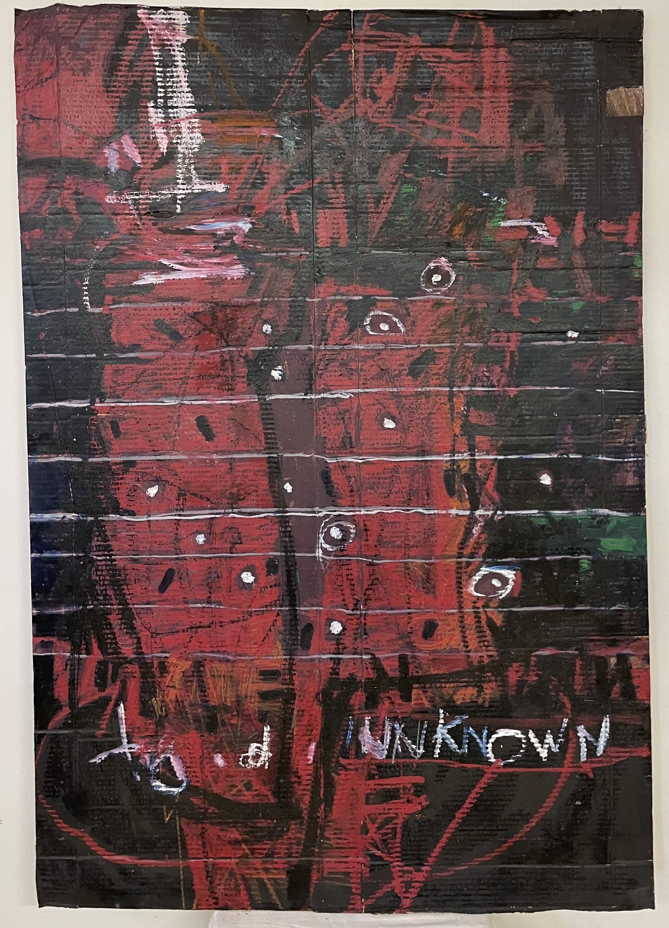Nasir Bahruddin "To The Unknown (Diptichon)" (142x99cm); Mischtechnik auf Pappe -3.000€