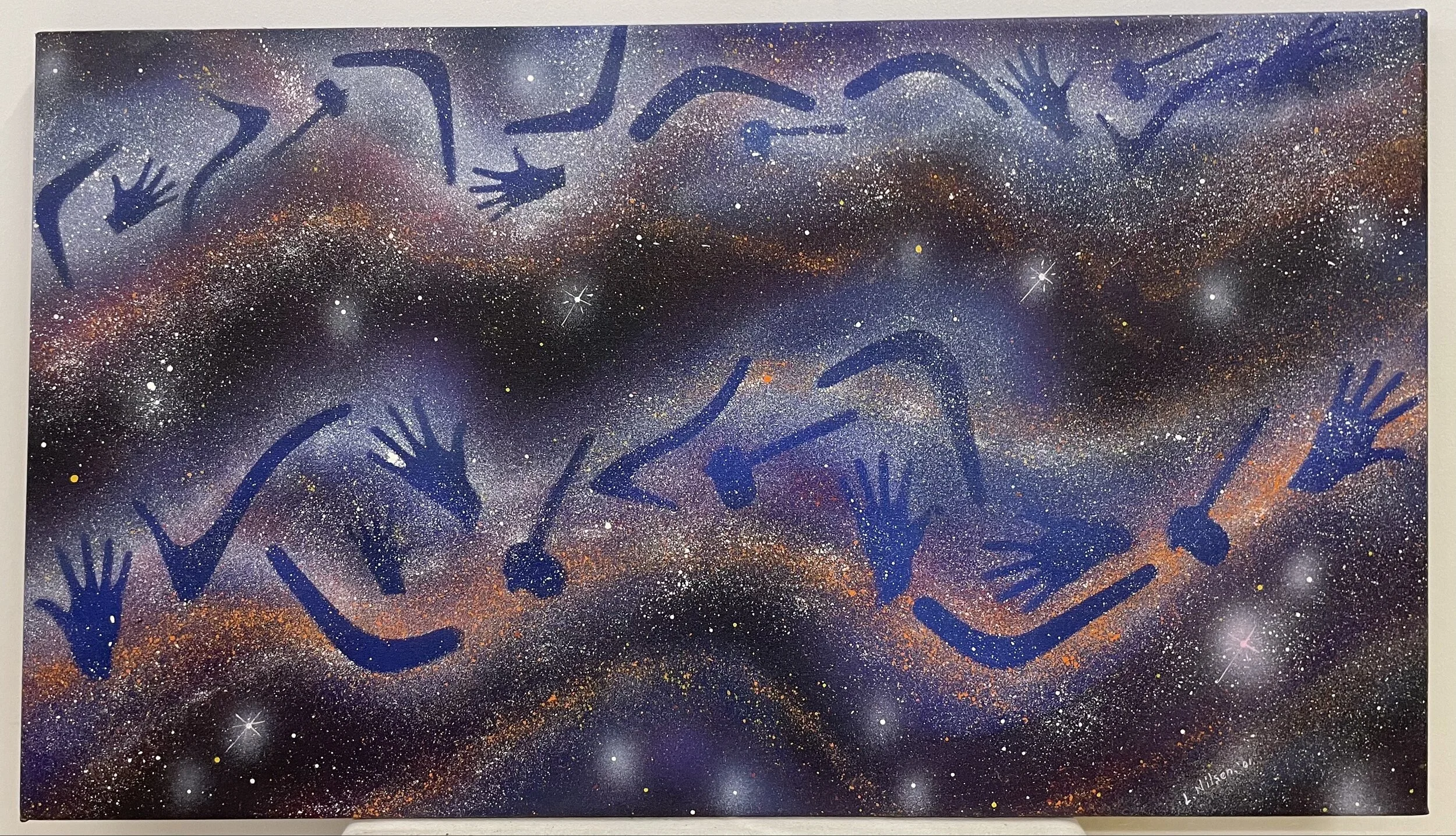 "Milky Way" (83x77cm); Acryl auf Leinwand -2.000€