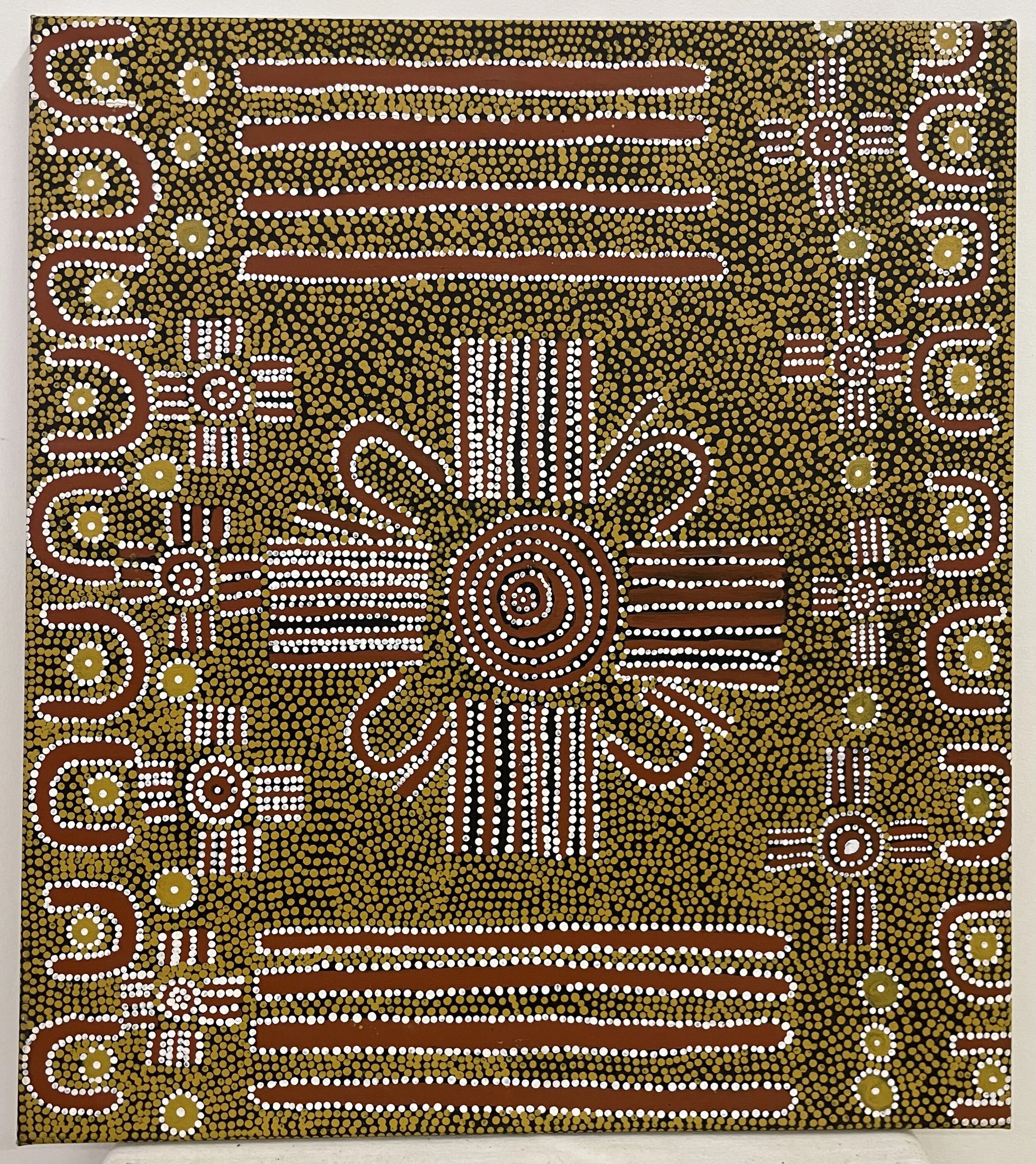 Andy Pwerle "O.T." (60x53cm); Acryl auf Leinwand -520€