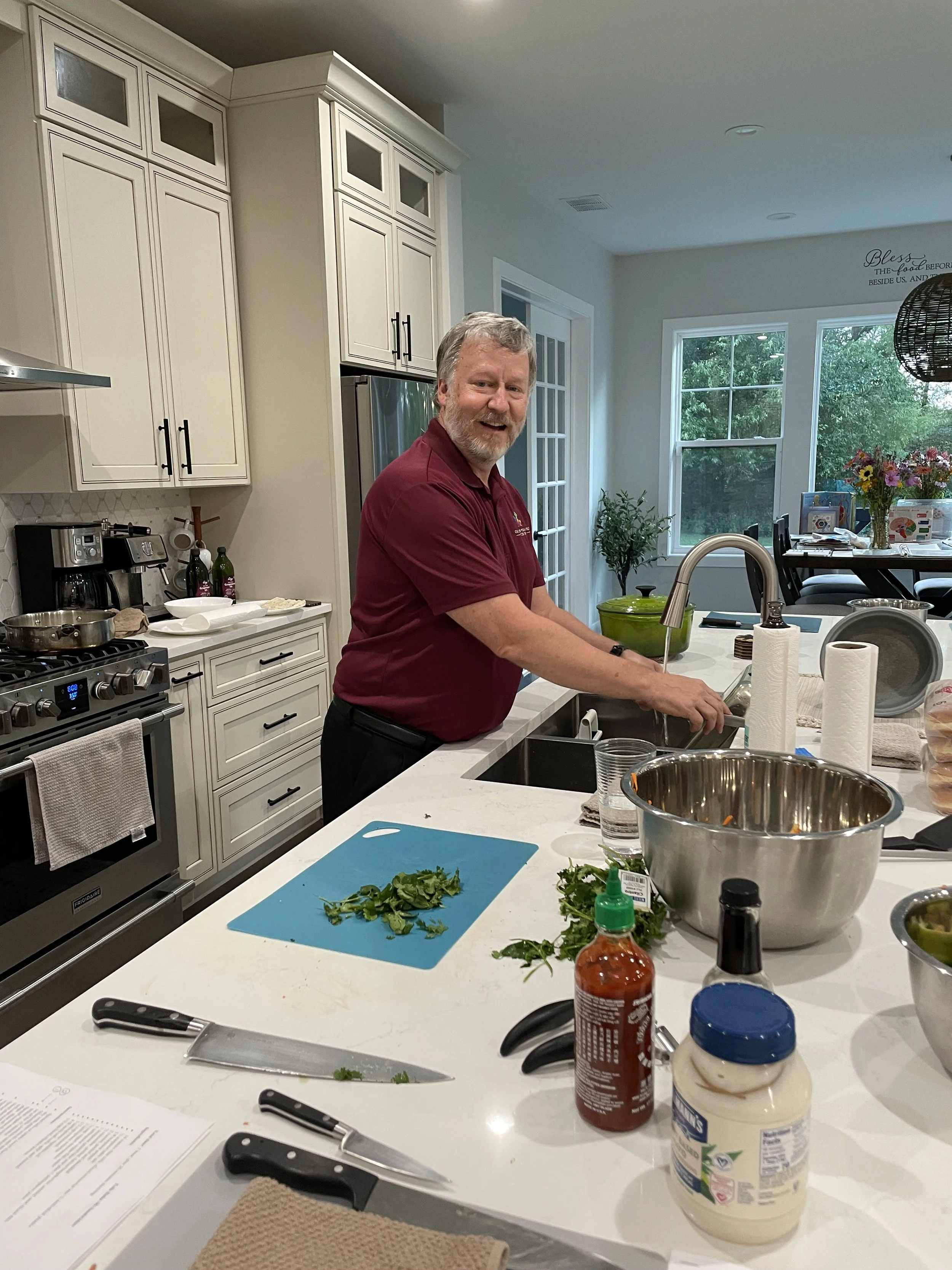 Chef Chris Preparing Dinner at the DPC Physician Women’s Retreat