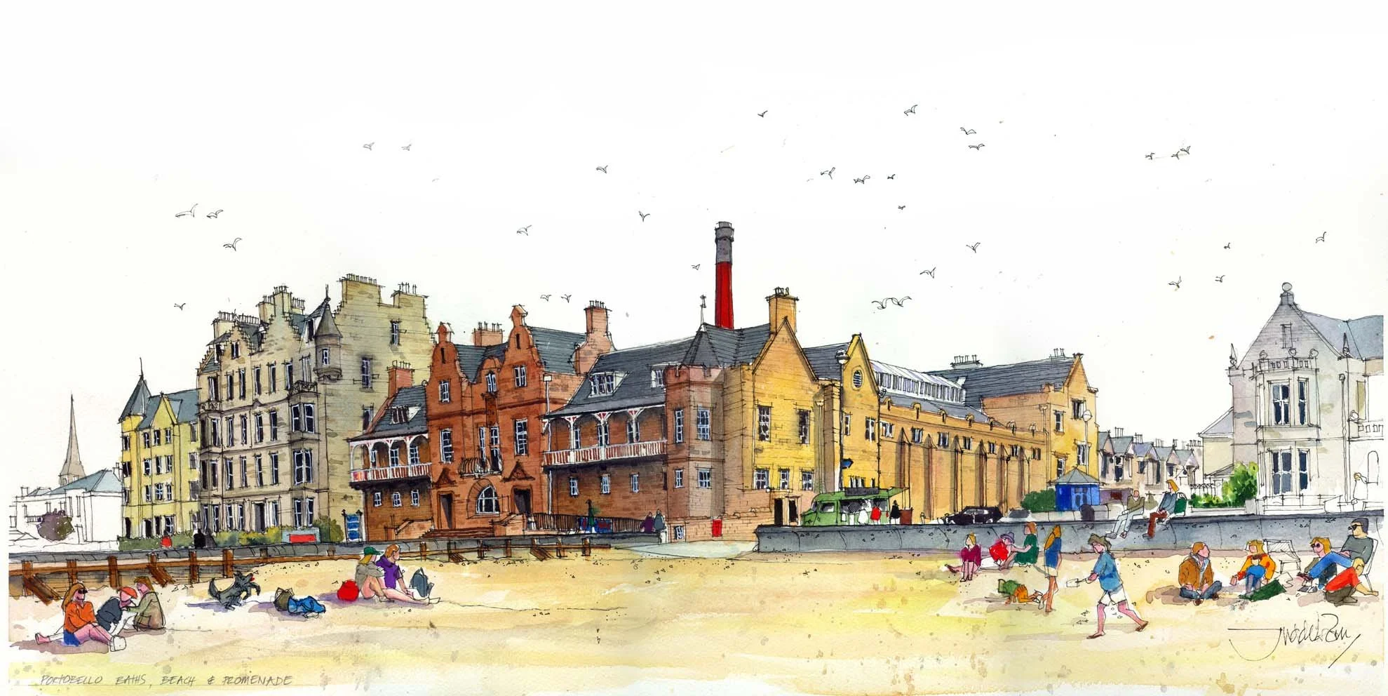 2024- PORTOBELLO BATHS-BEACH & PROMENADE at 7dpi with autotone.jpg